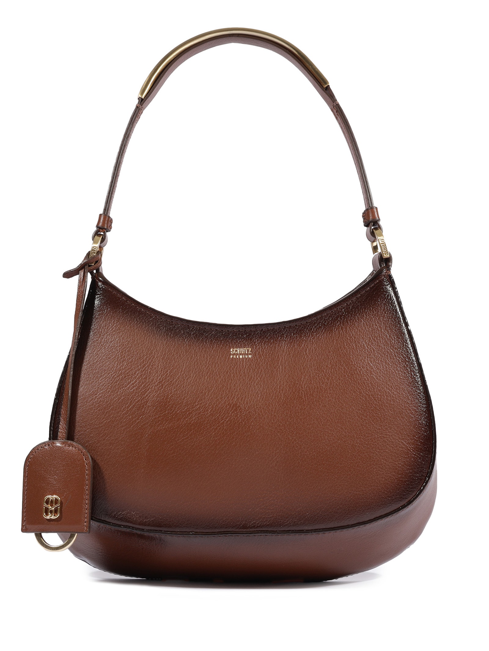 Bolsa Média Soft Calf Lisbo Marrom Schutz