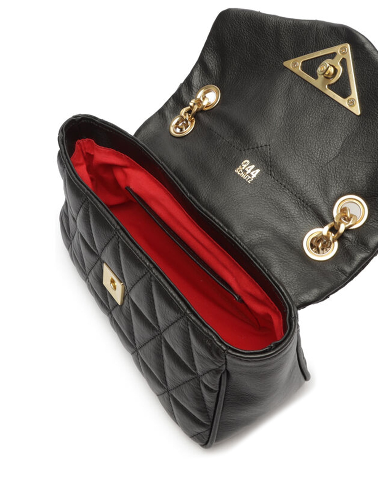 Bolsa Média Tiracolo 944 Matelassê Preto Schutz