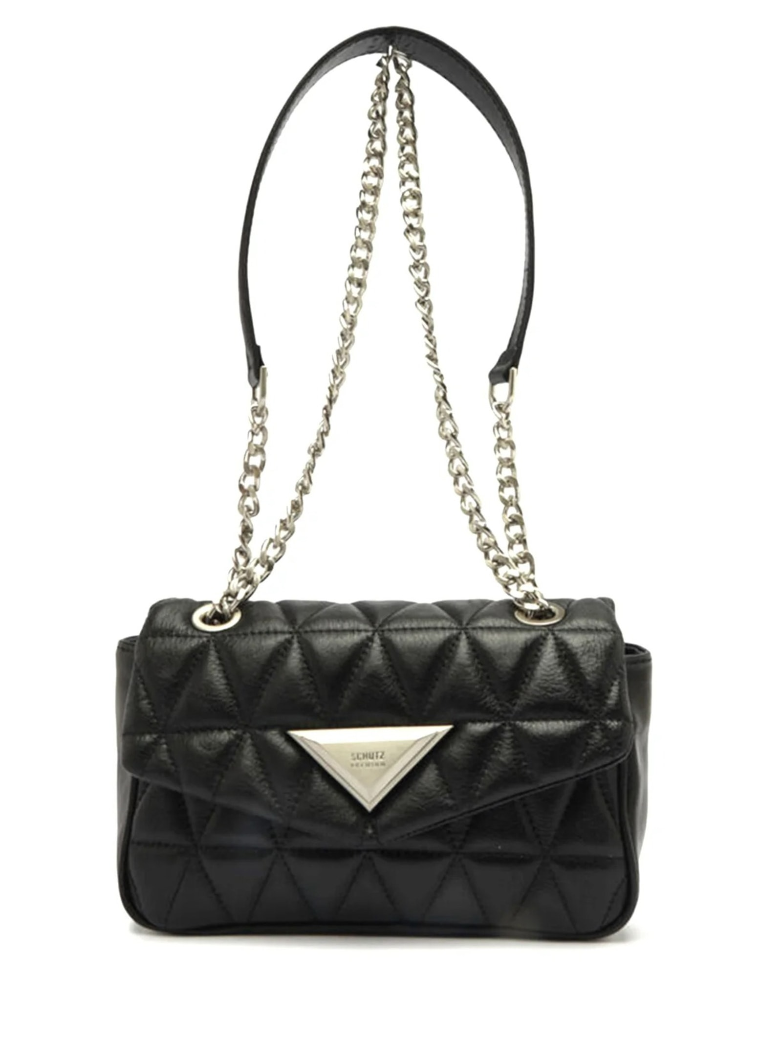 Schutz - Bolsa Média Tiracolo 944 Matelassê - Preto