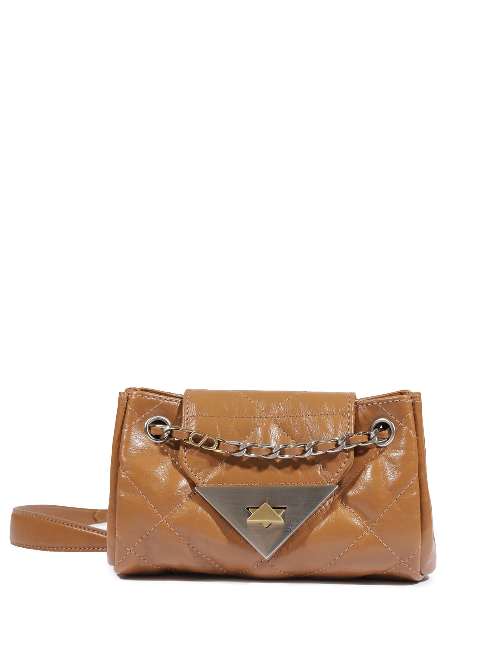 Bolsa Pequena S95 Couro Marrom Schutz