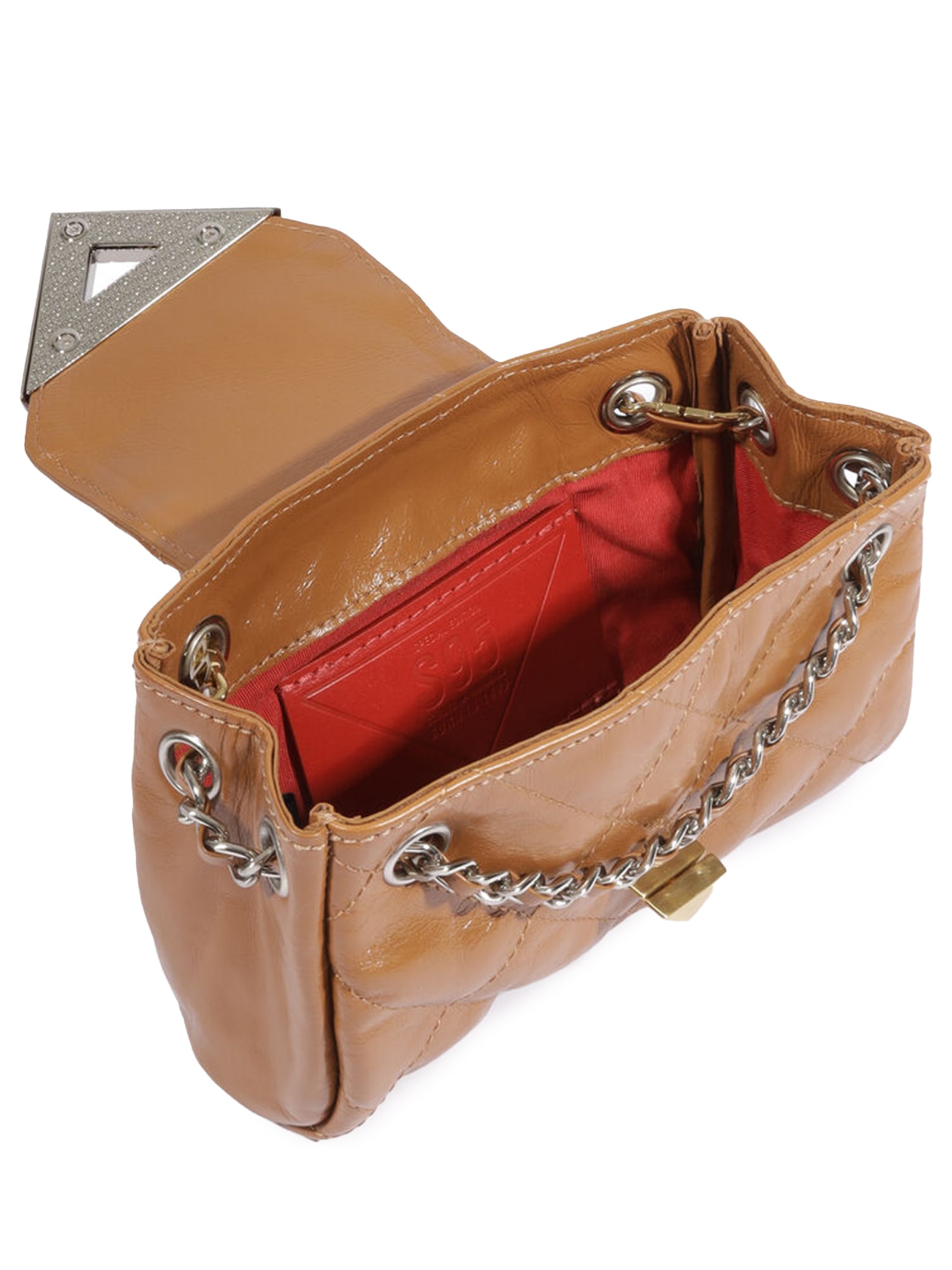 Bolsa Pequena S95 Couro Marrom Schutz