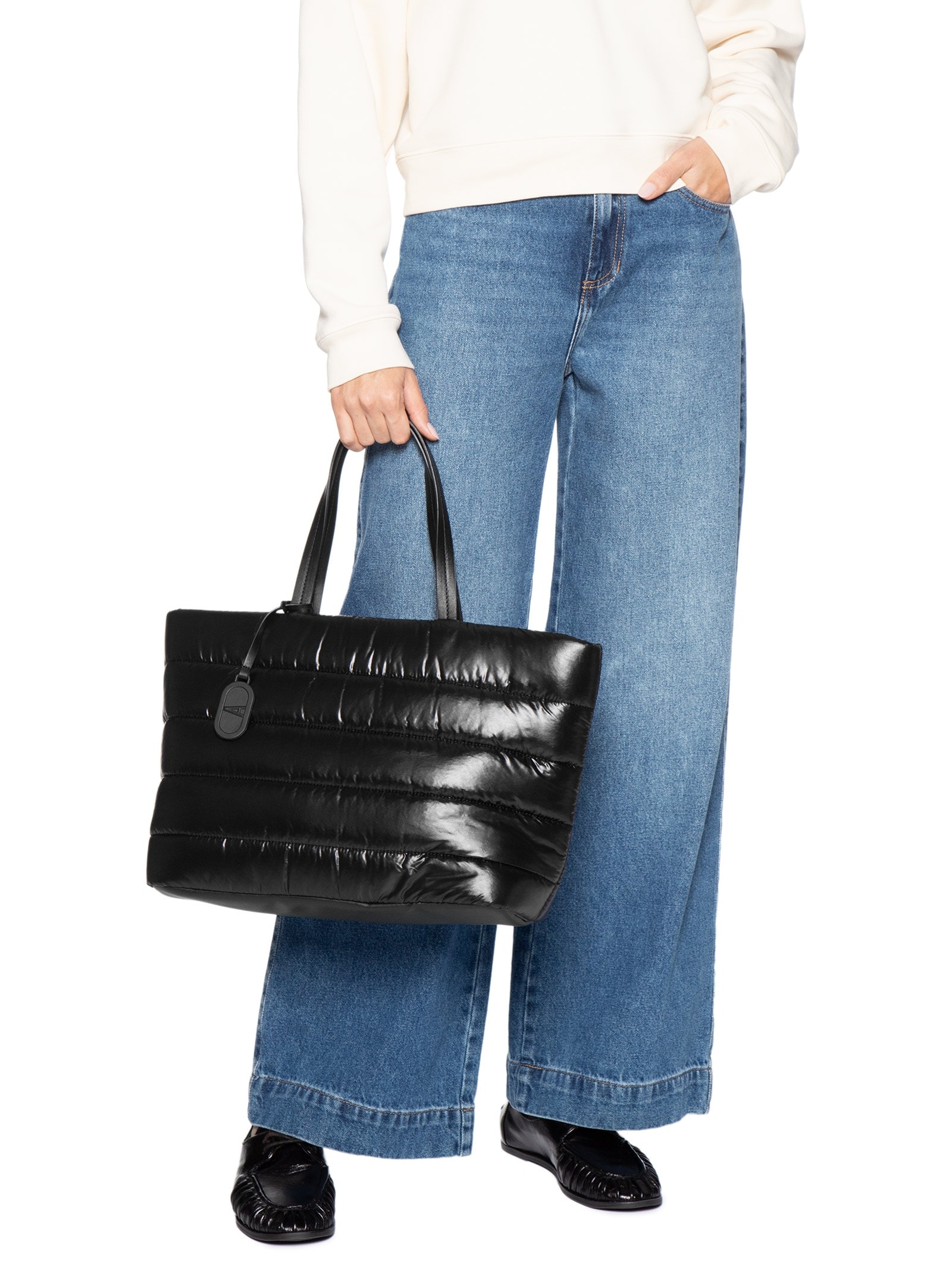 Bolsa Shopping Bag Feminina Preto Anacapri