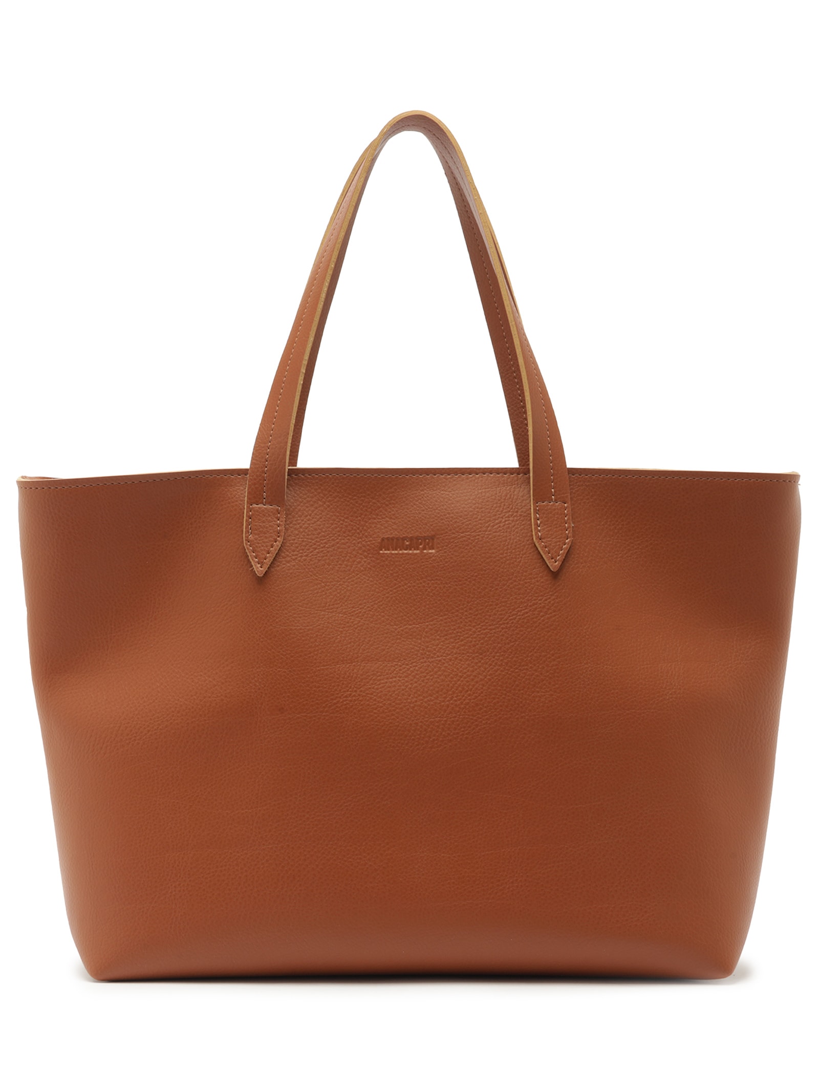 Bolsa Shopping Marrom Pouch Grande Marrom Anacapri