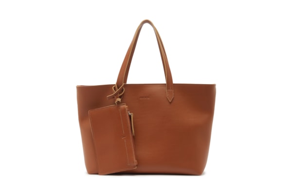 Bolsa Shopping Marrom Pouch Grande - Marrom