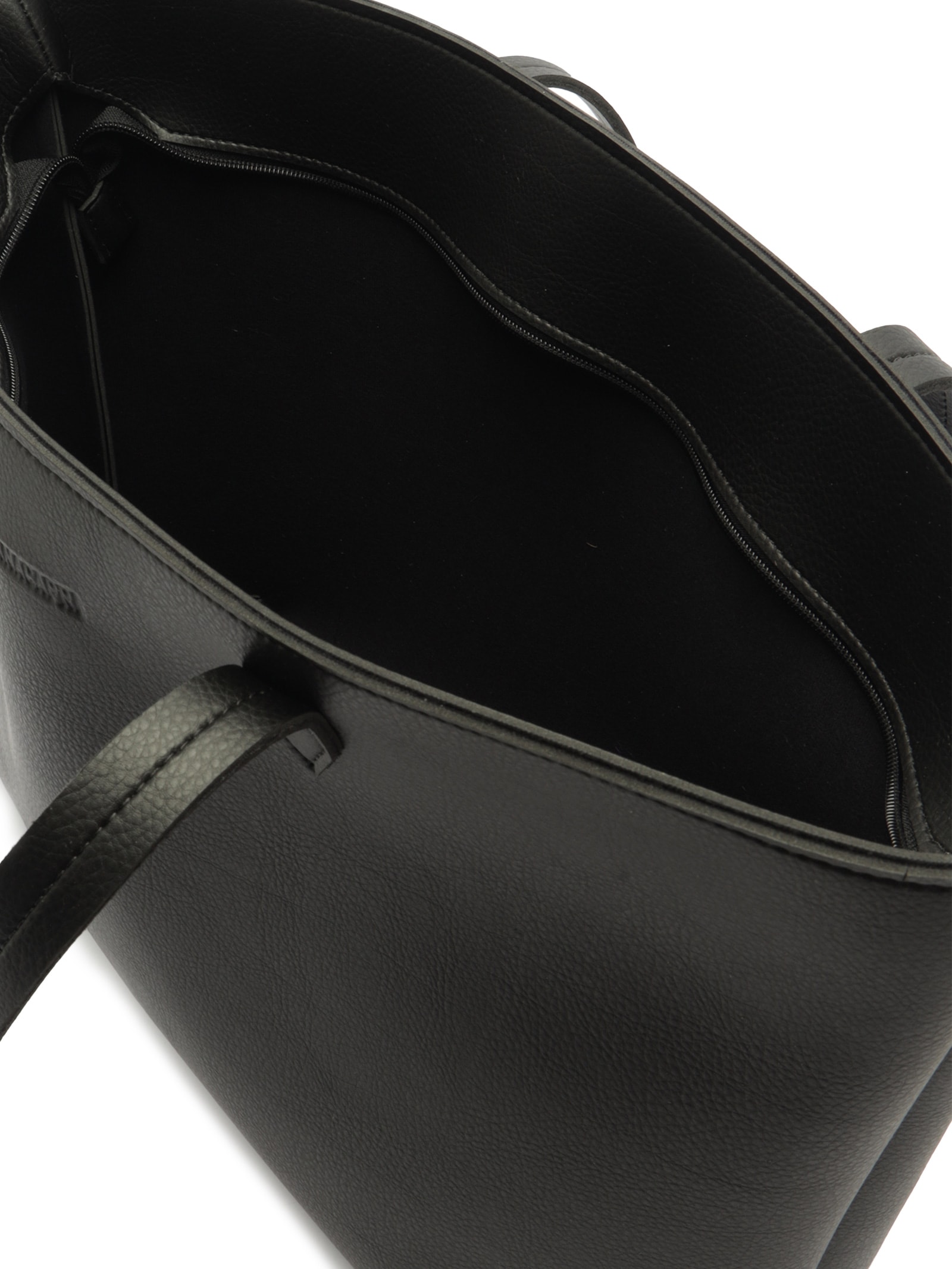 Bolsa Shopping Preta Pouch Grande Preto Anacapri