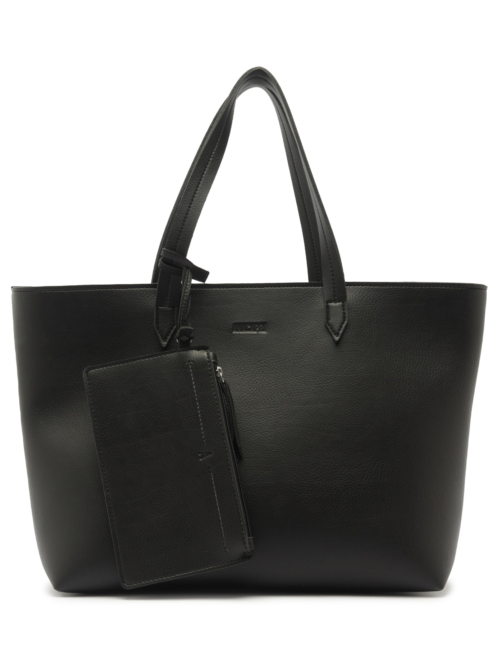 Bolsa Shopping Preta Pouch Grande Preto Anacapri