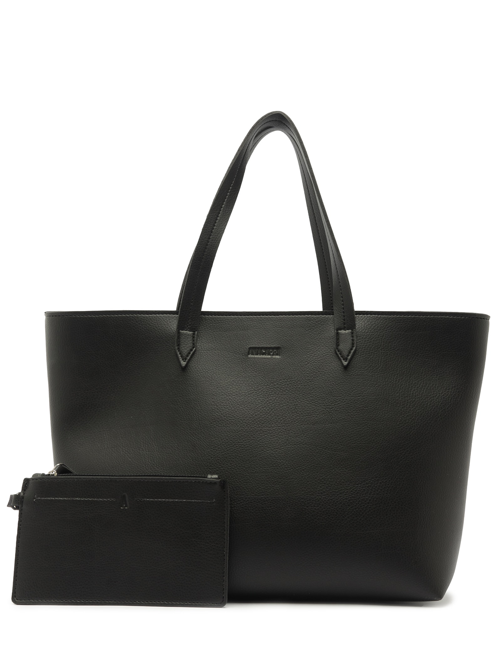 Bolsa Shopping Preta Pouch Grande Preto Anacapri