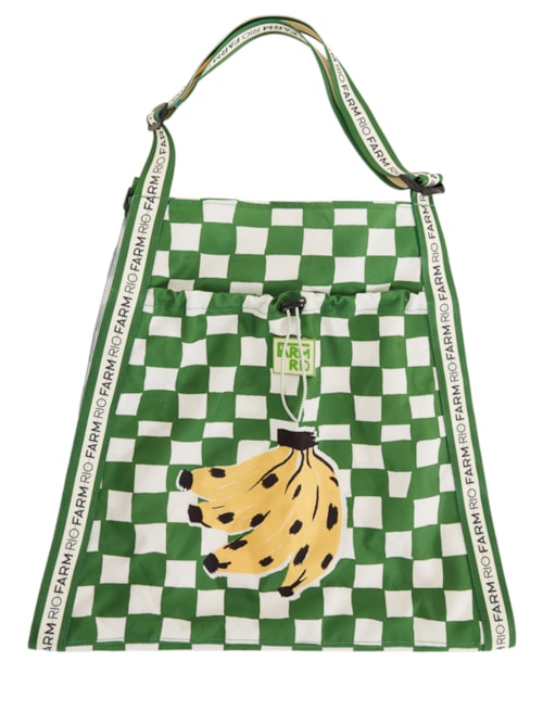 Bolsa Sling Surf Quadriculado Sonho – Verde