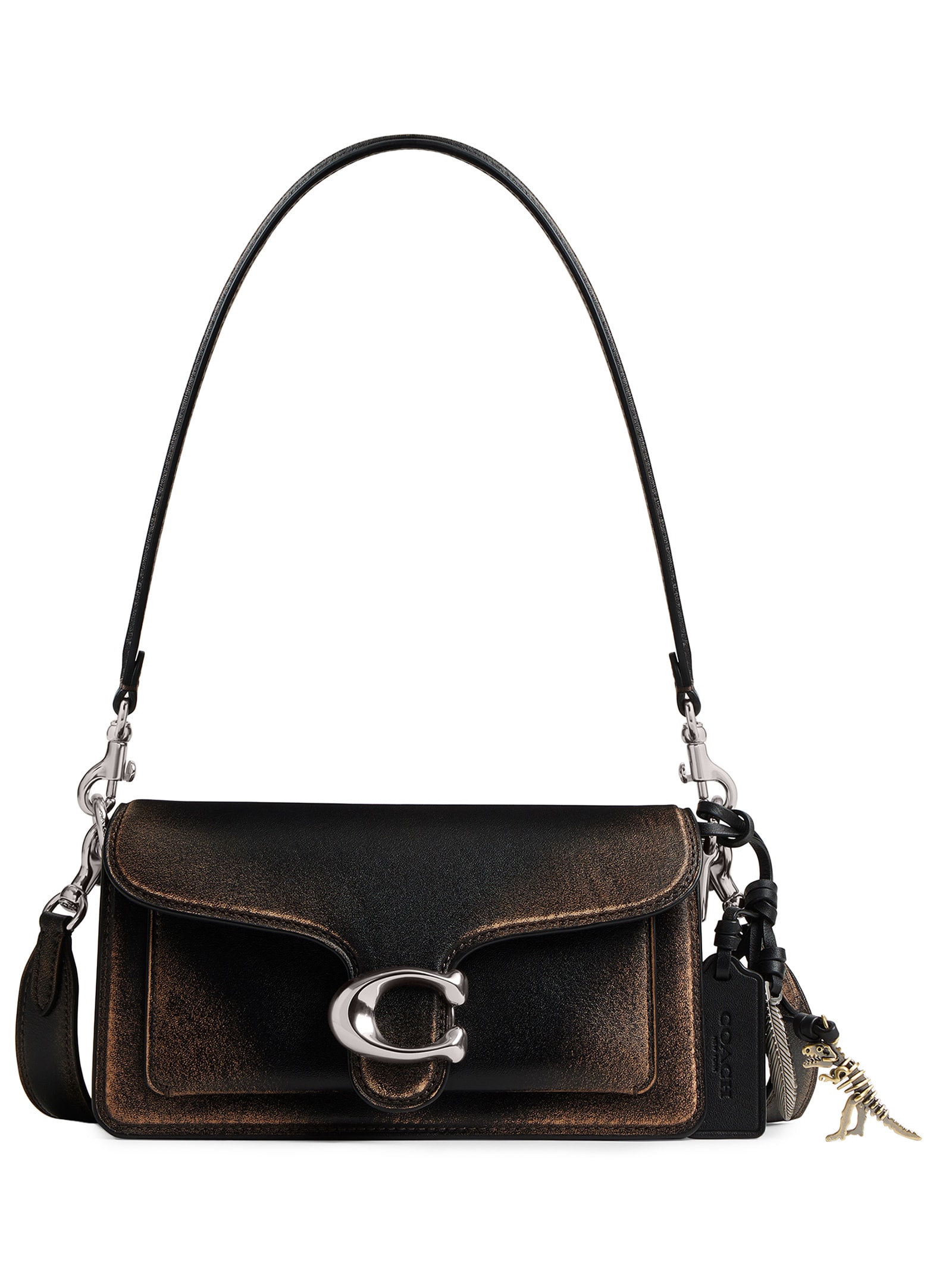 Bolsa Tabby Shoulder 20 Loved Leather Wi Feminina  Preto Coach