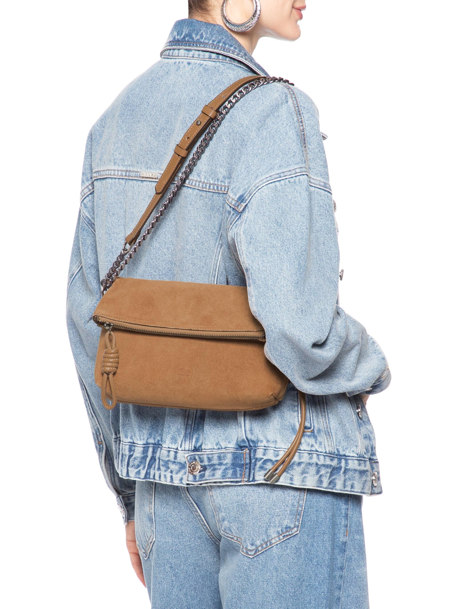 Bolsa Tiracolo Crossbody Elliot Pequena Couro Marrom Schutz