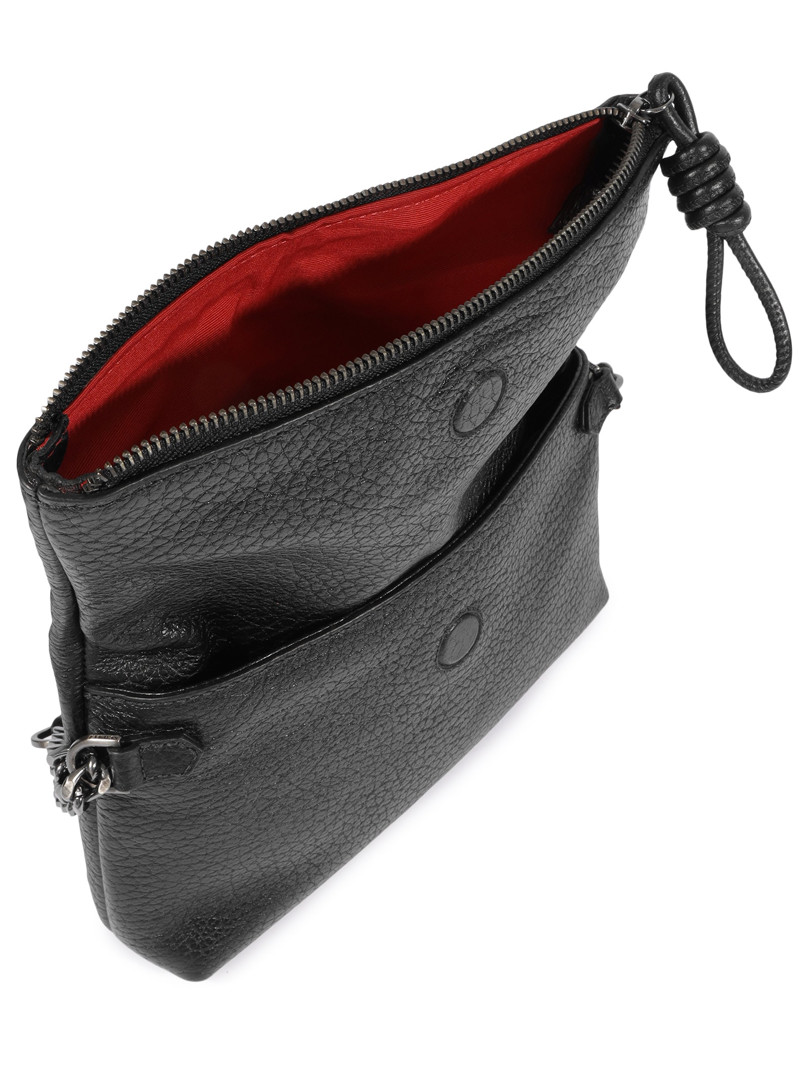 Bolsa Tiracolo Crossbody Elliot Pequena Couro Preto Schutz