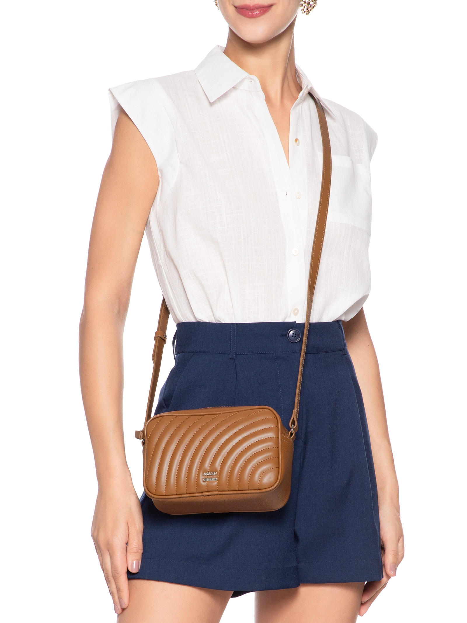 Bolsa Tiracolo Elisa Pequena Marrom Arezzo