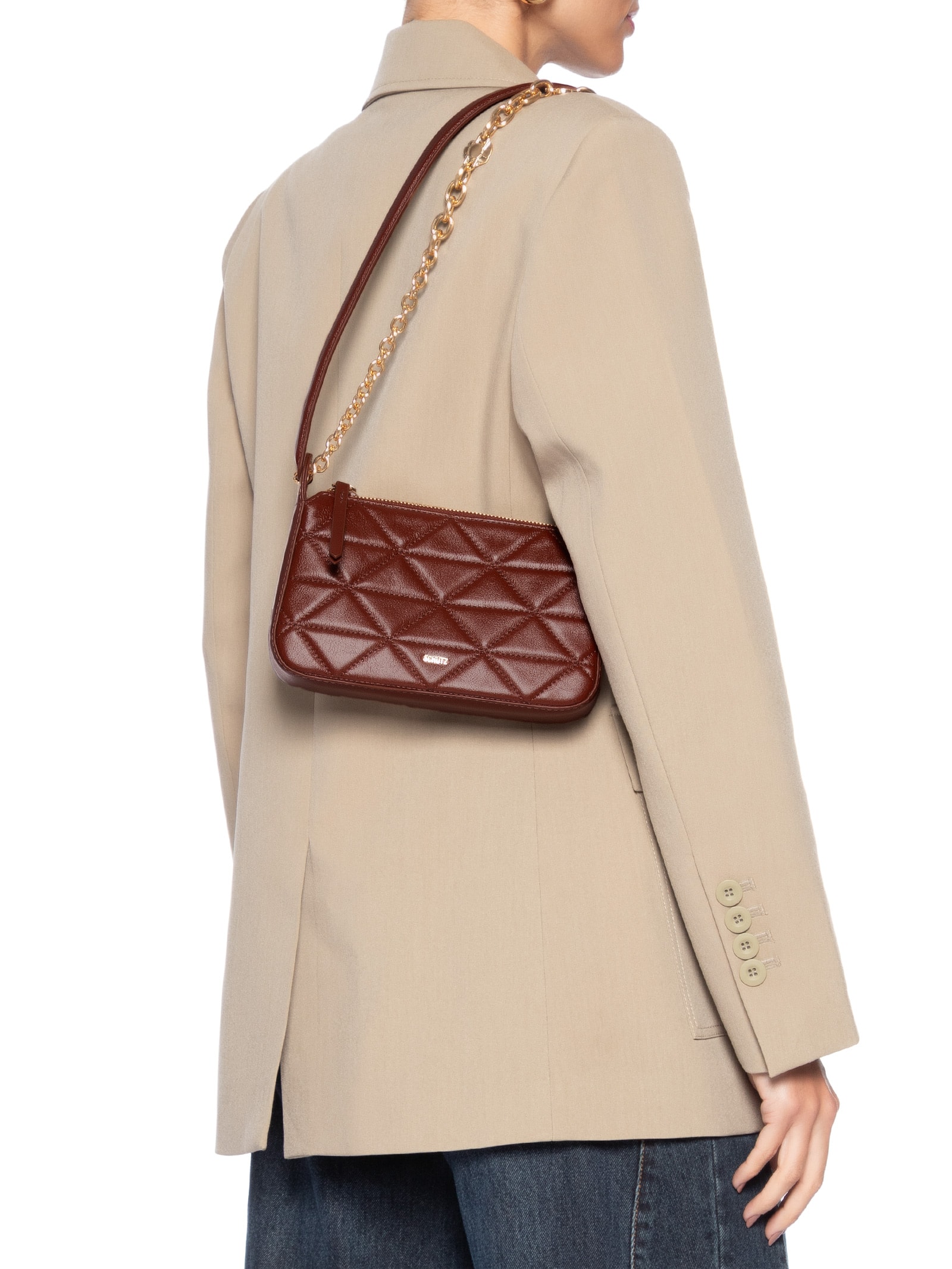 Bolsa Tiracolo Feminina Pequena Marrom Schutz