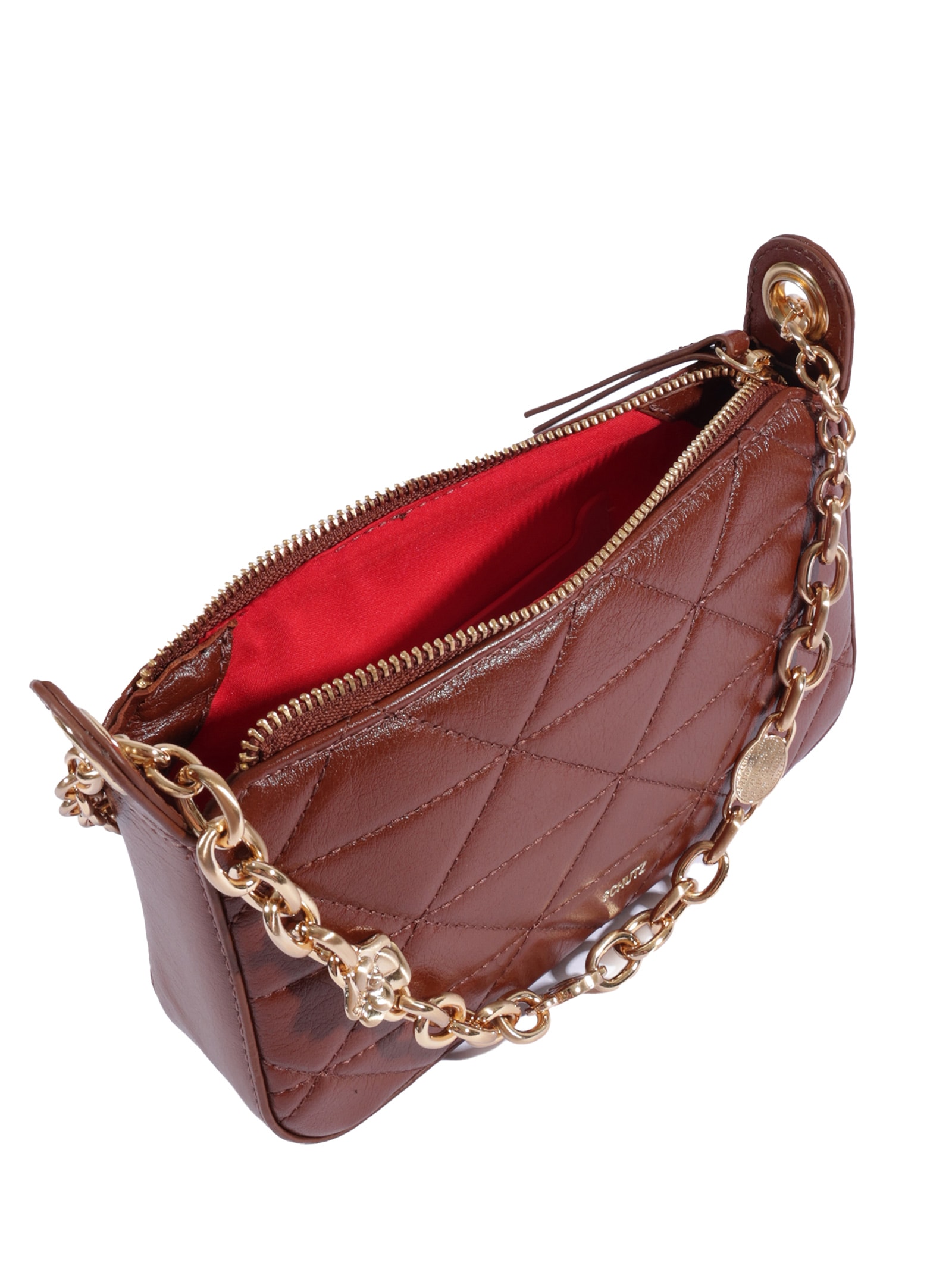 Bolsa Tiracolo Feminina Pequena Marrom Schutz