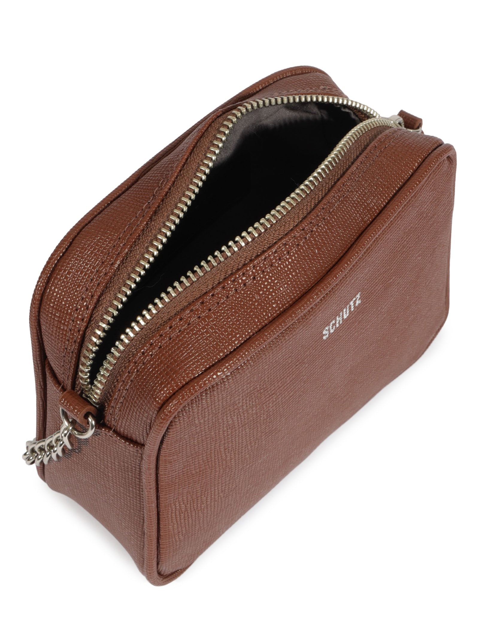 Schutz - Bolsa Tiracolo Lully Pequena - Marrom