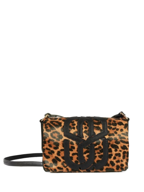 Bolsa Tiracolo Maddison Couro Pequena – Animal Print
