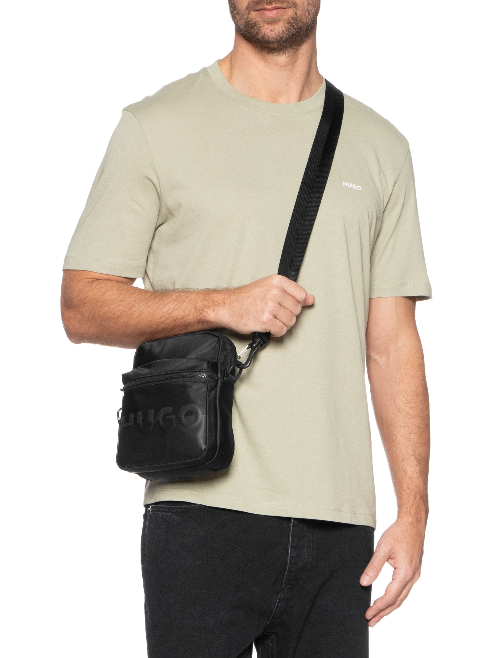 Bolsa Tiracolo Masculina Nosh Preto  Hugo