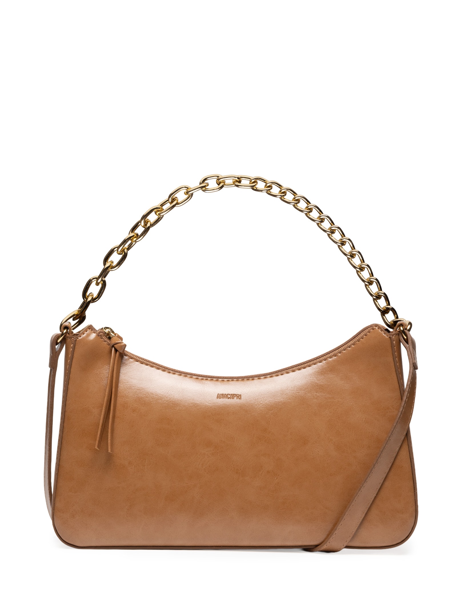 Bolsa Tiracolo Média Marrom Anacapri Anacapri