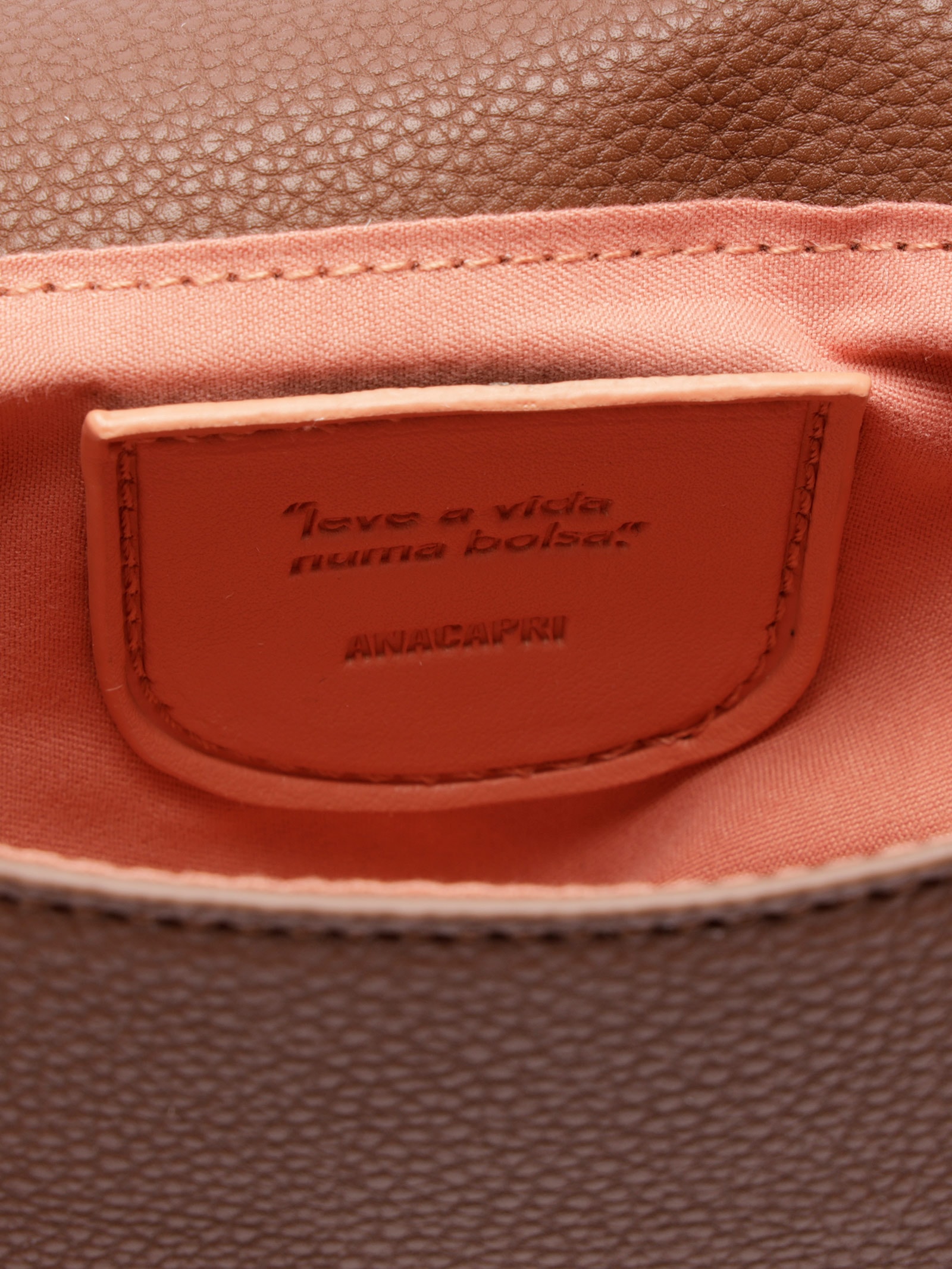 Bolsa Tiracolo Pequena Feminina Marrom Anacapri