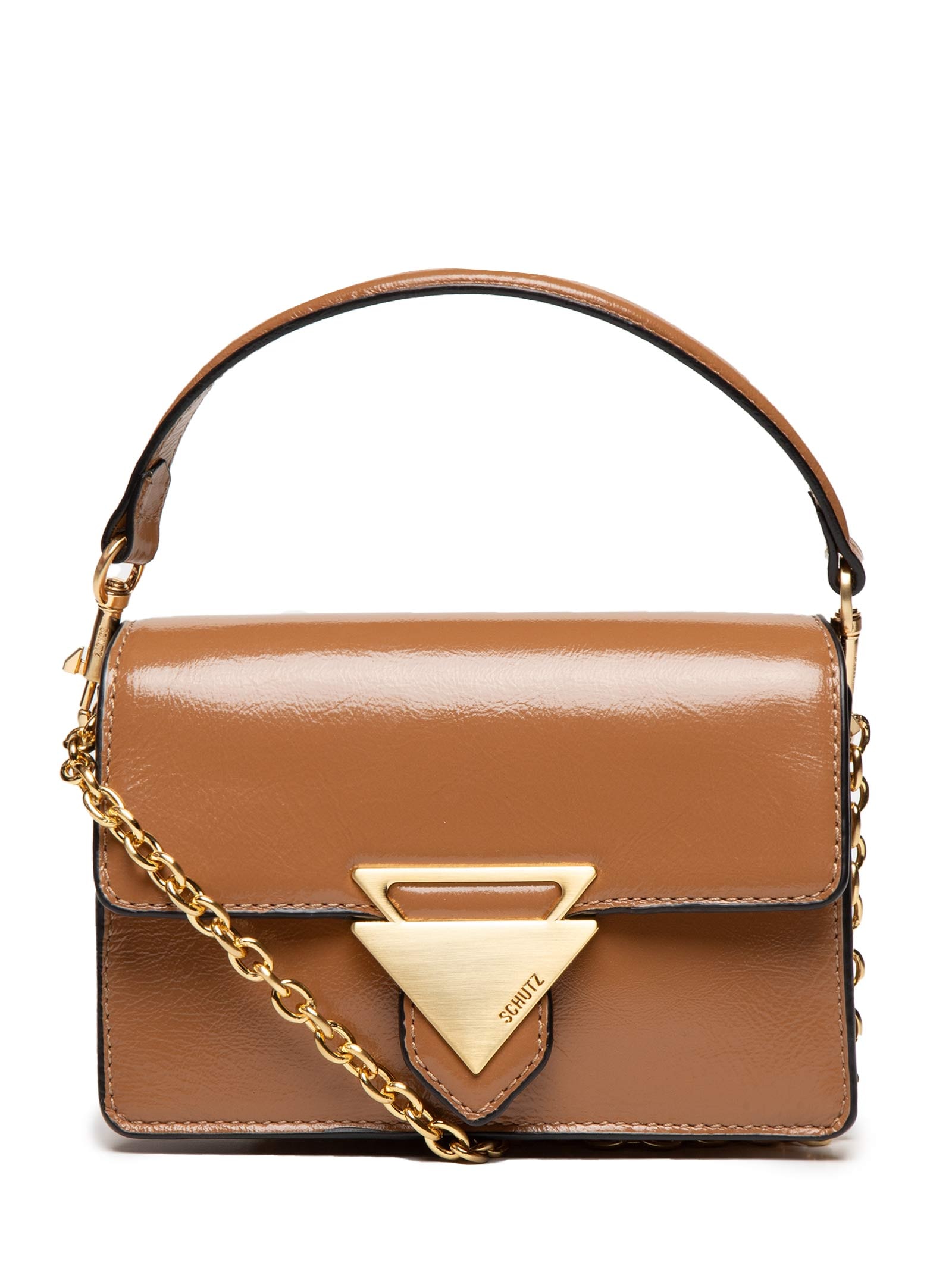 Bolsa Tiracolo Pequena Feminina Marrom Schutz