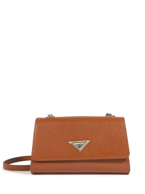 Bolsa Tirocolo Pequena Cally Couro – Marrom