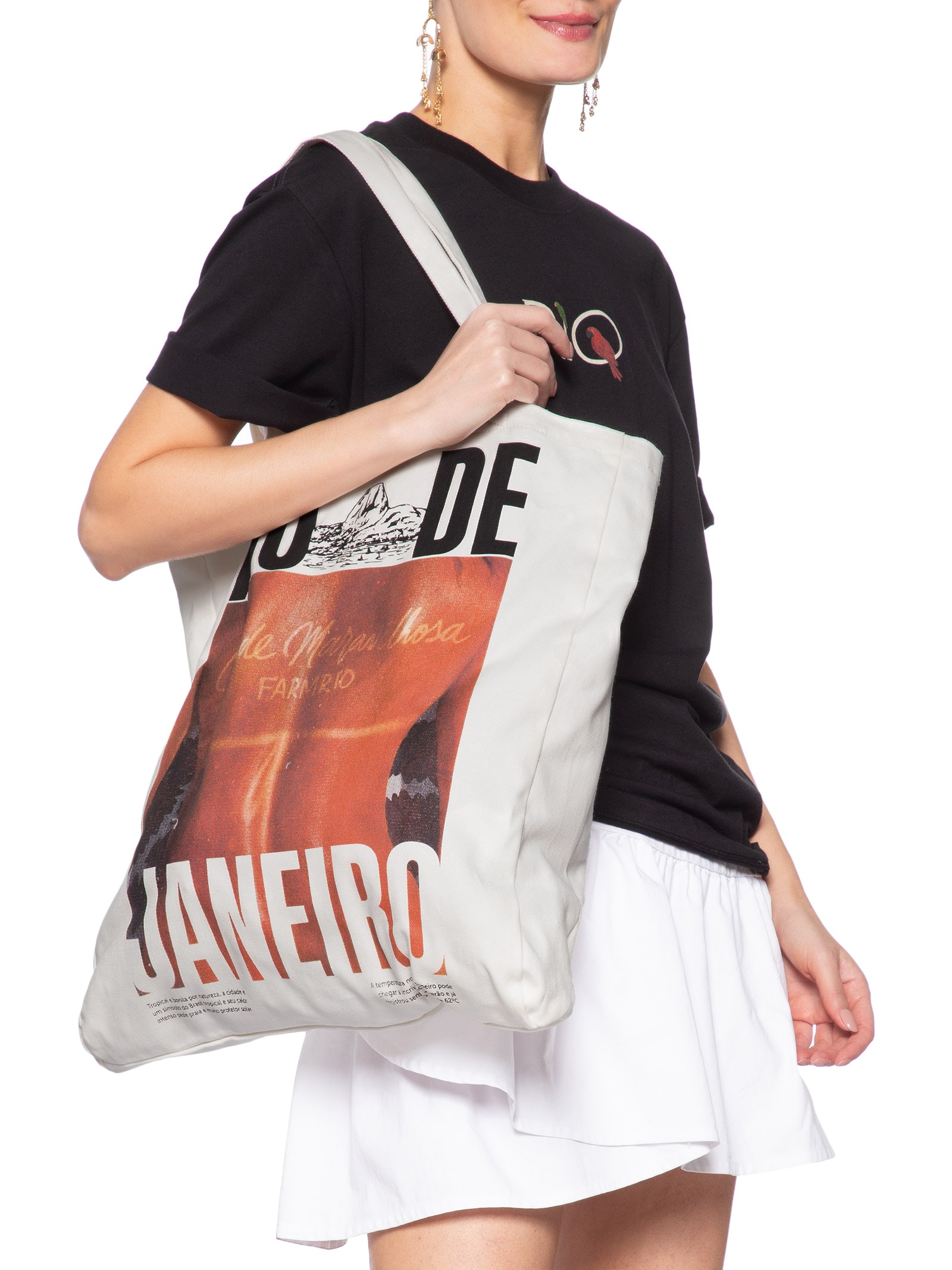 Bolsa Tote Bag Feminina Marquinha Off White Farm