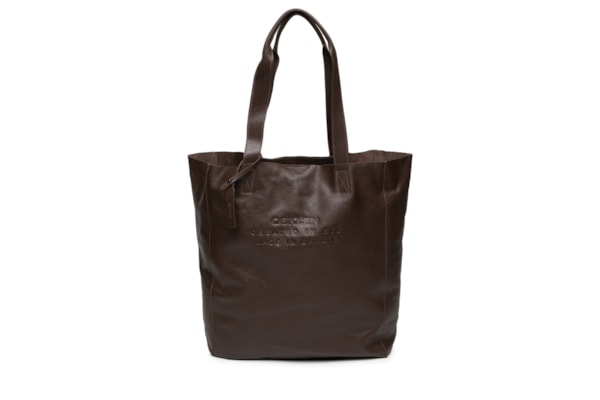 Bolsa Tote E Leather Large Feminina - Marrom