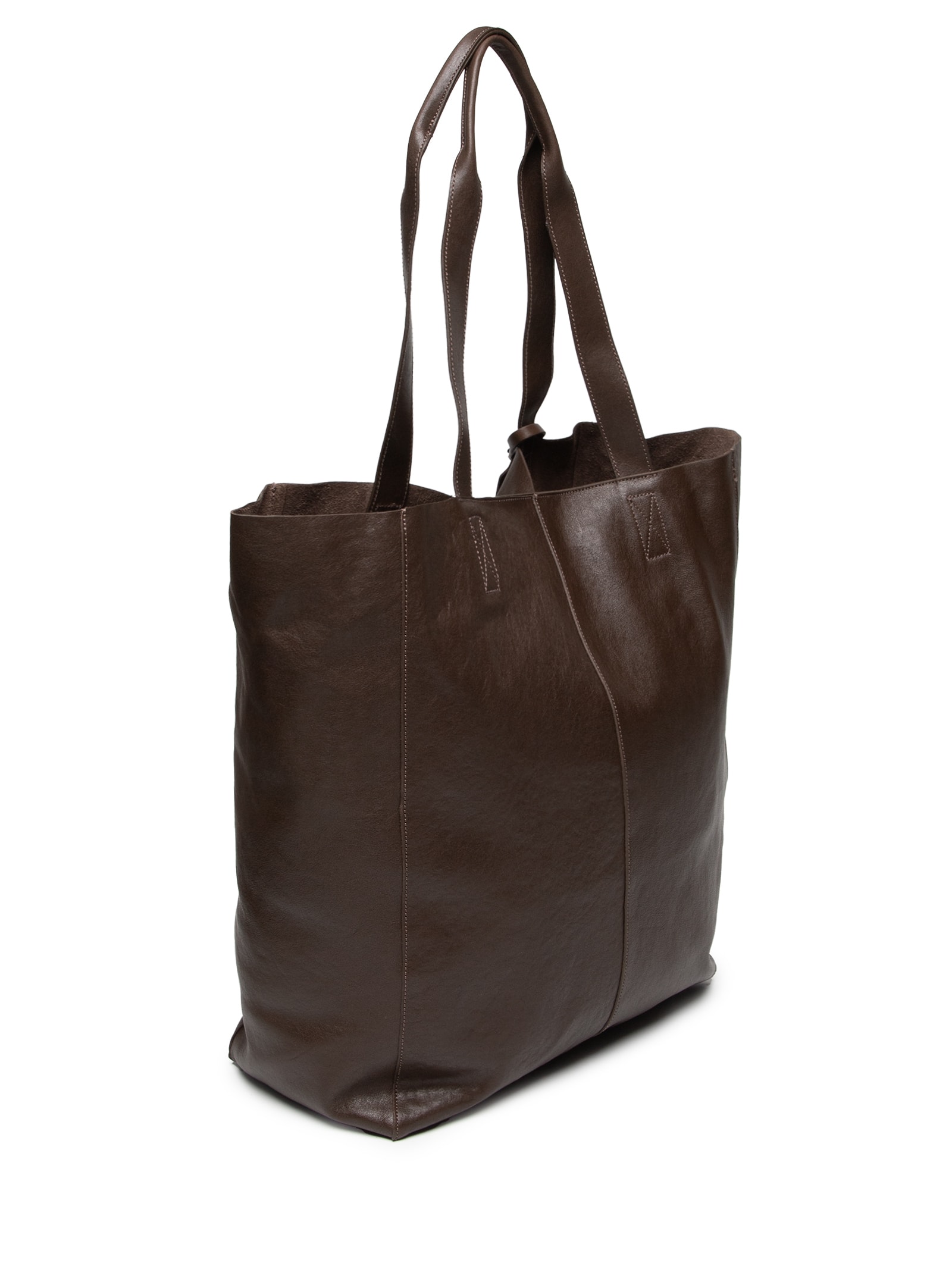 Bolsa Tote E Leather Large Feminina Marrom Osklen