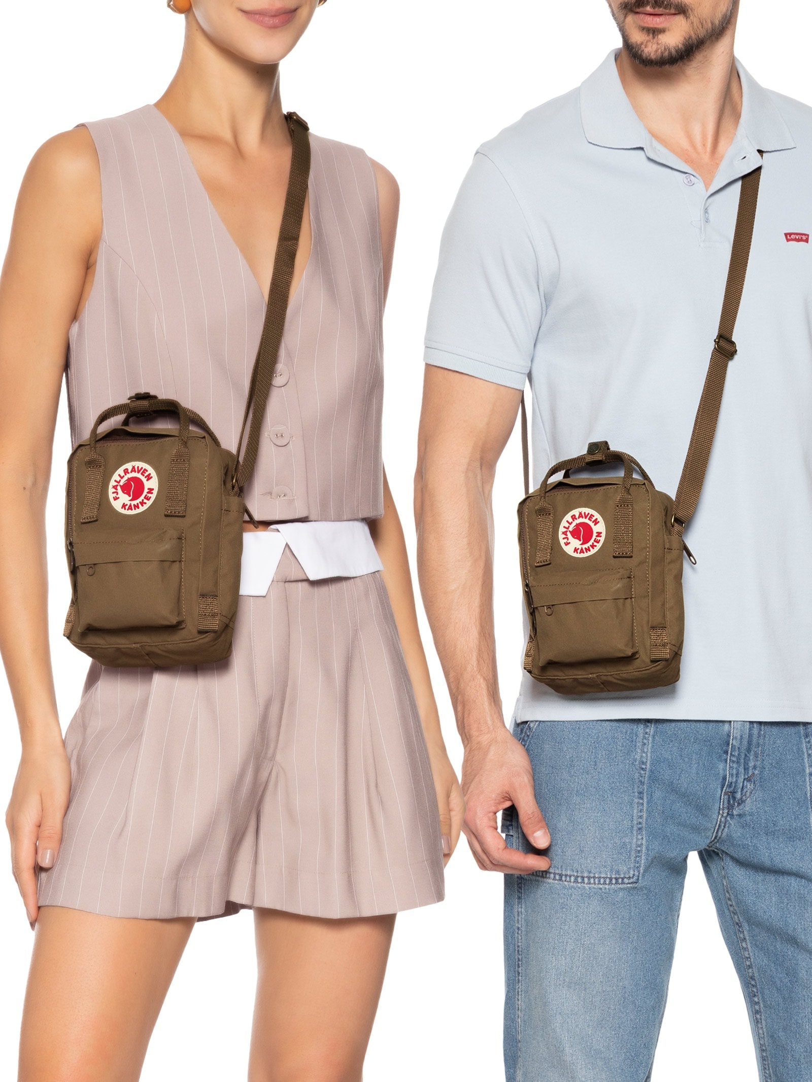 Bolsa Unissex Kânken Sling Marrom Fjällräven