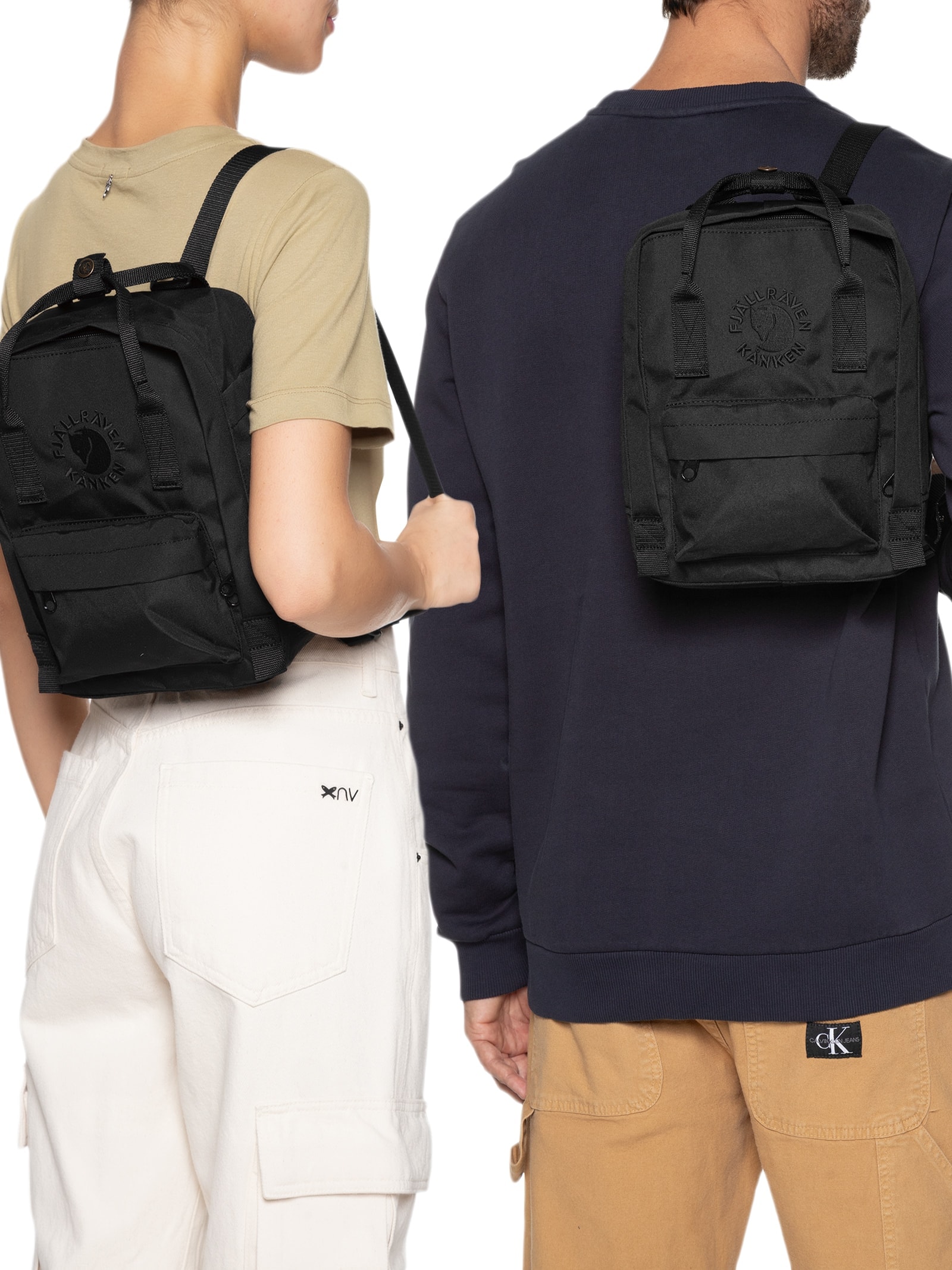 Fjällräven - Bolsa Unissex Re-Kânken Mini - Preto