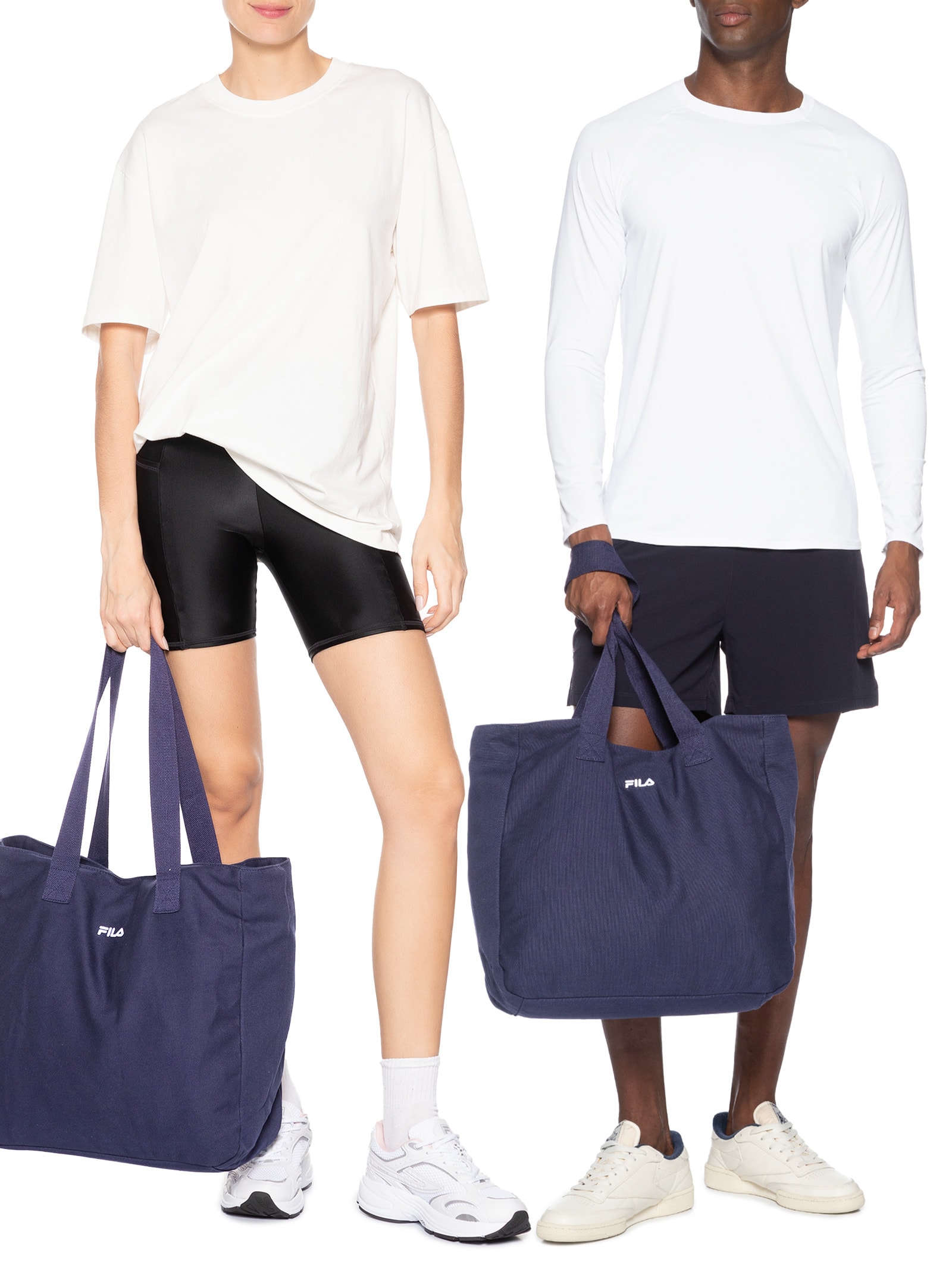 Bolsa Unissex Tote Cotton Azul Fila