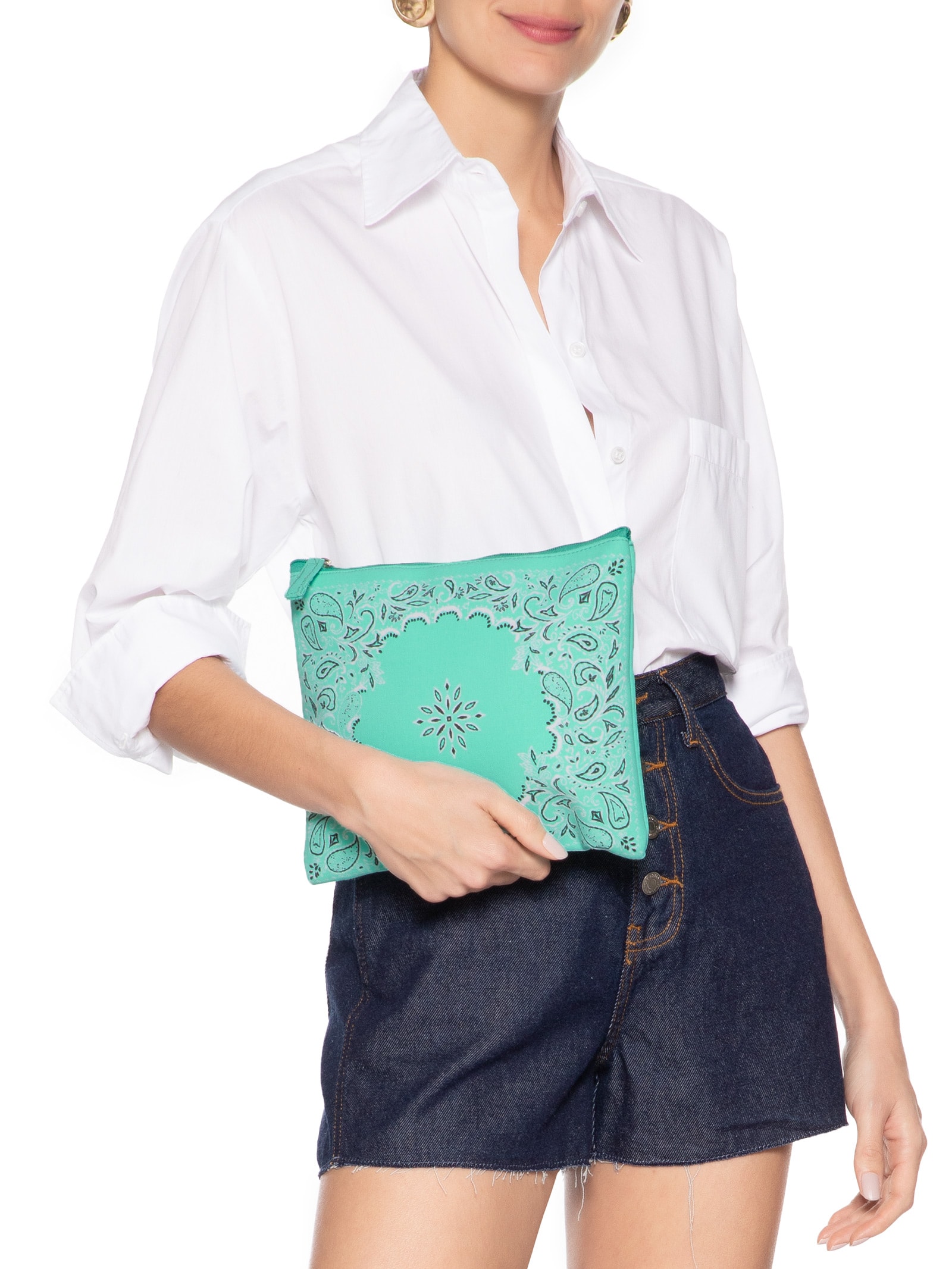 Bolsinha Feminina Bandana Azul Le Lis