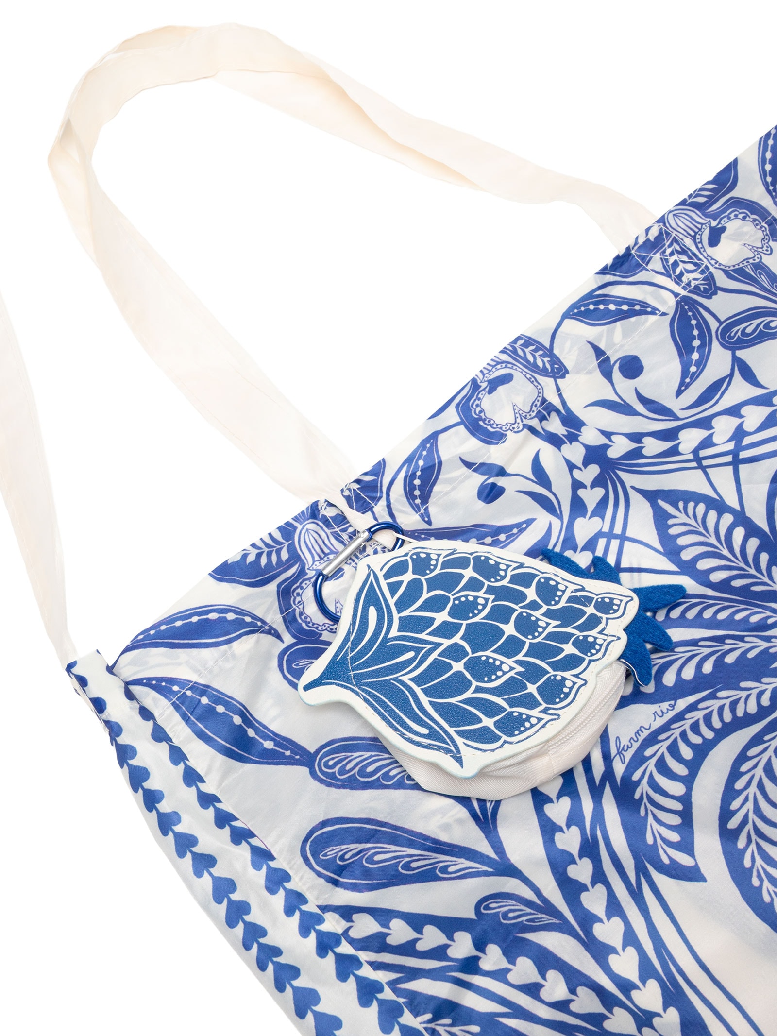 Bolsinha Feminina Me Leva Coqueiro De Flor Azul Farm Etc