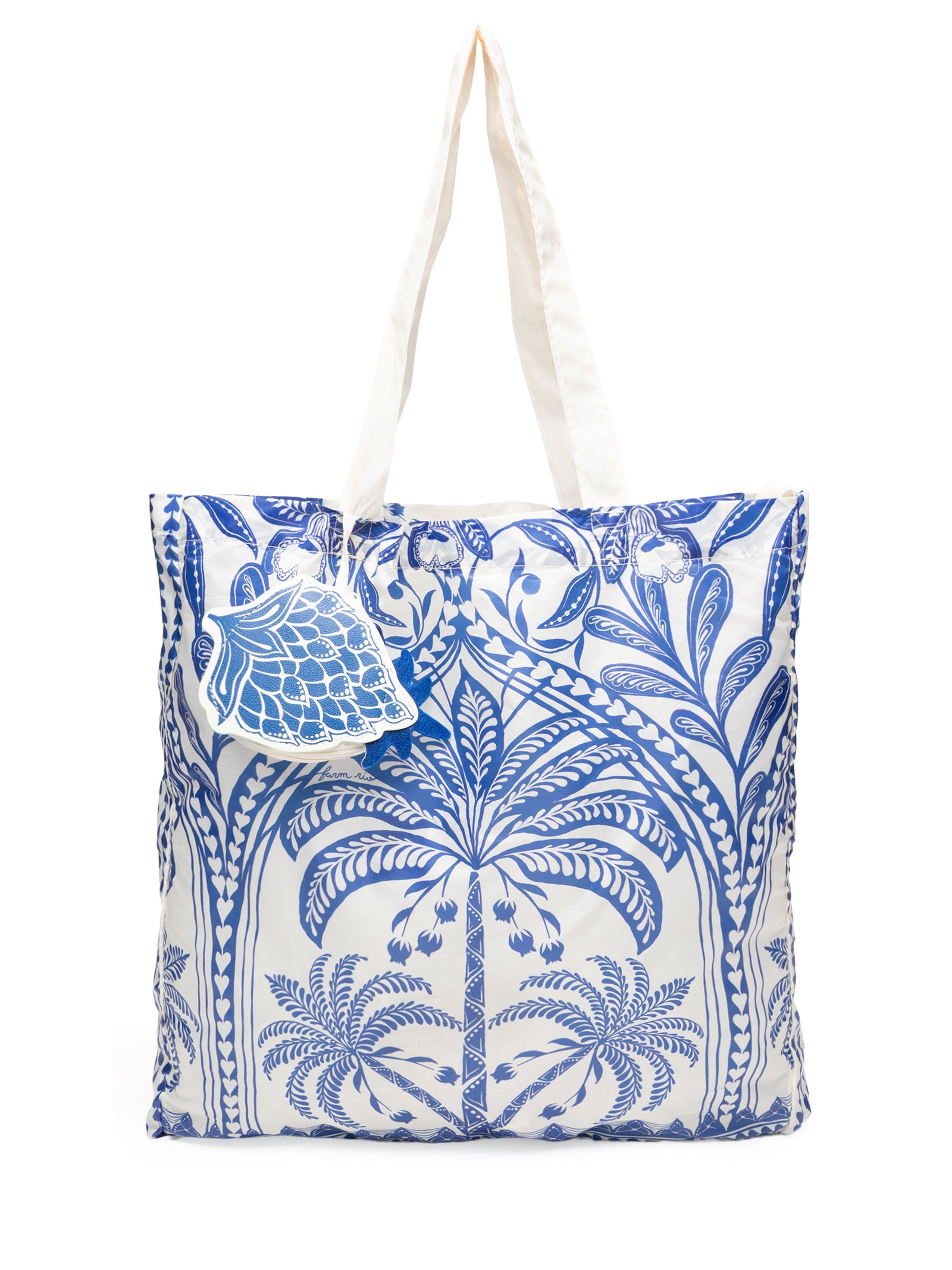 Bolsinha Feminina Me Leva Coqueiro De Flor Azul Farm Etc