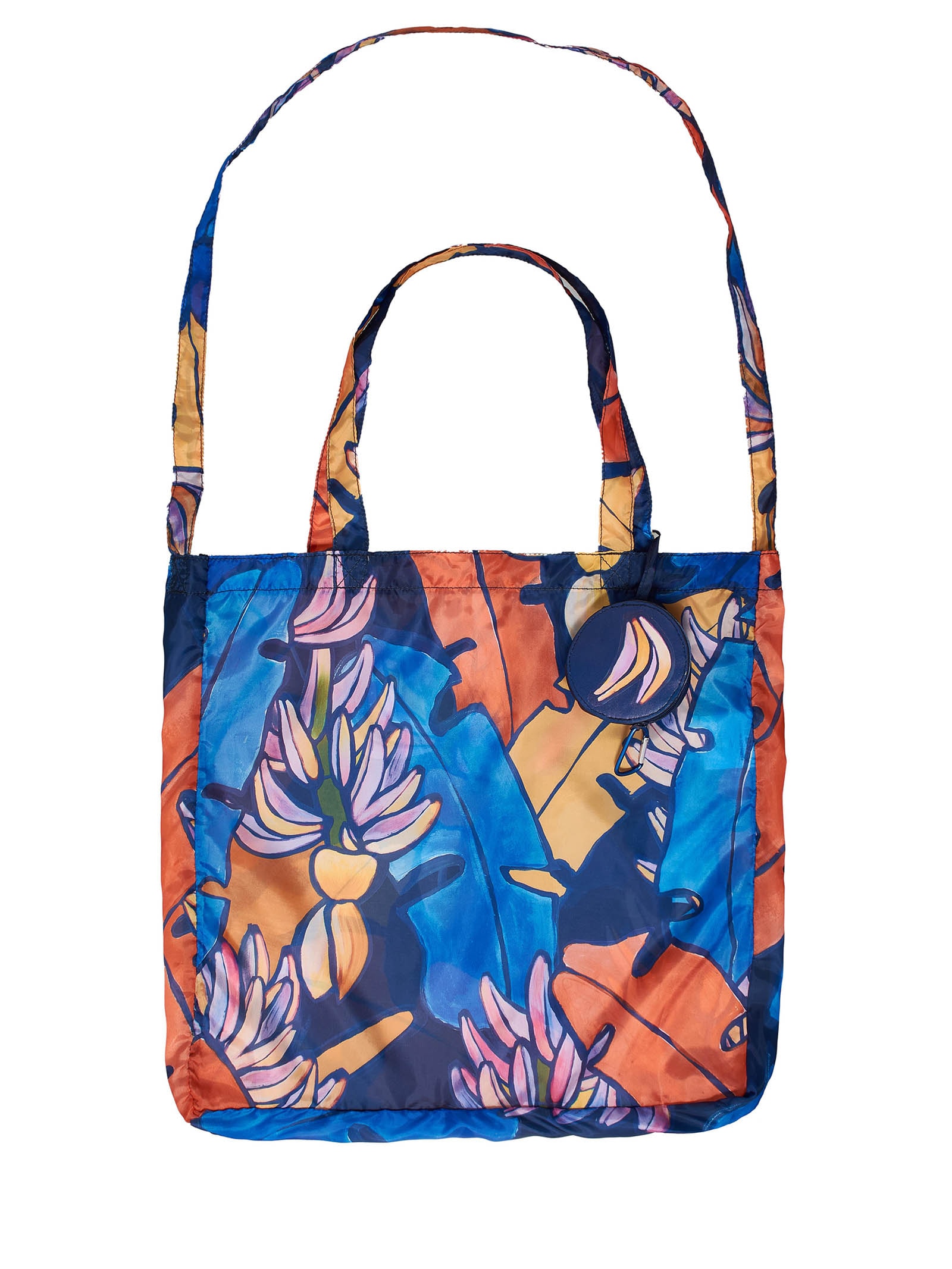 Bolsinha Me Leva Banana Flora Azul Farm Etc