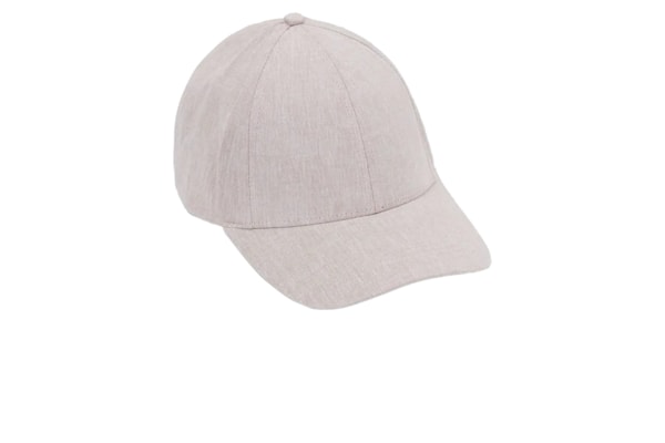 Boné Em Linho e Algodão - Bege