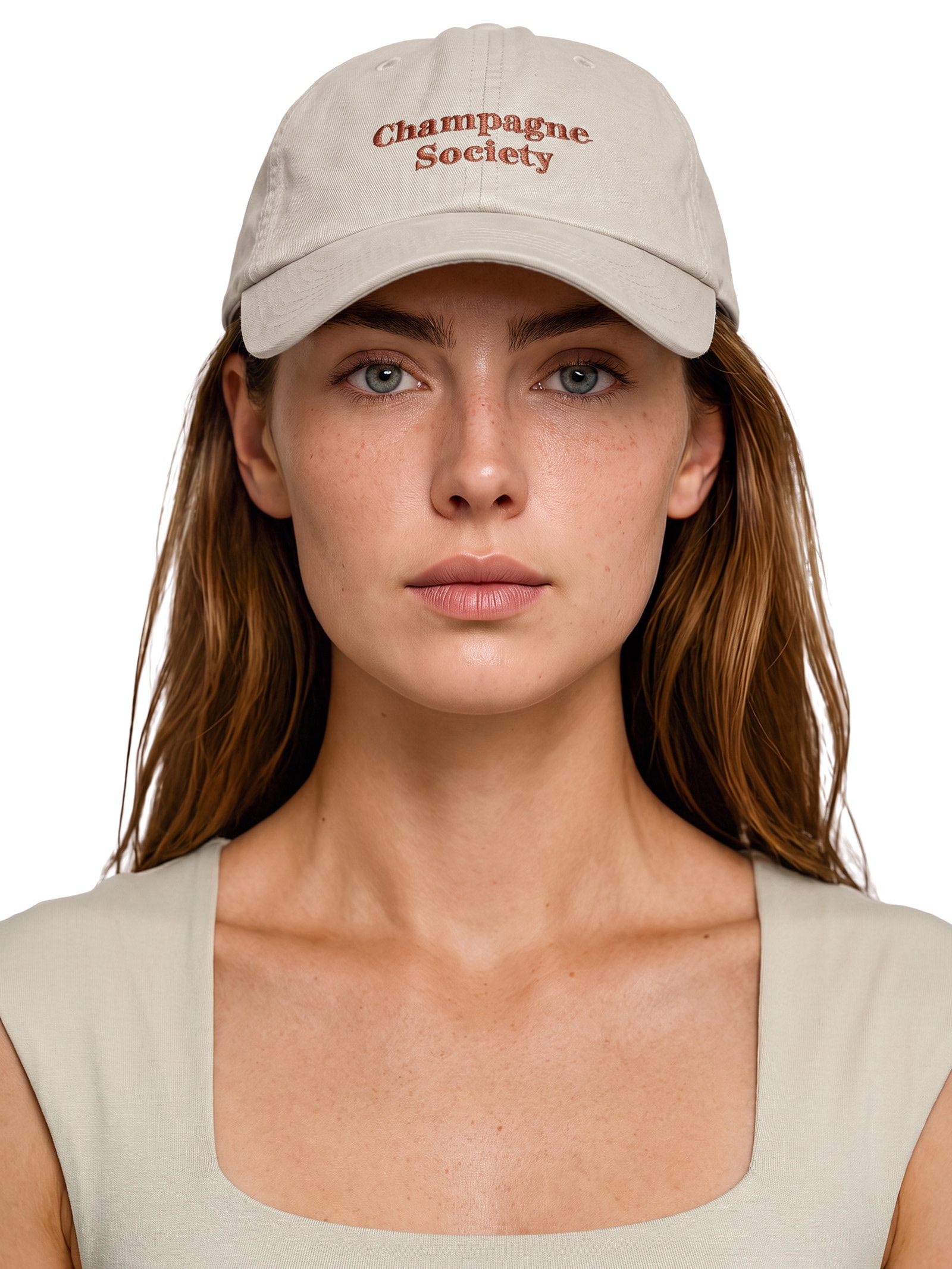 Boné Feminino Bordado Bege '2Essential