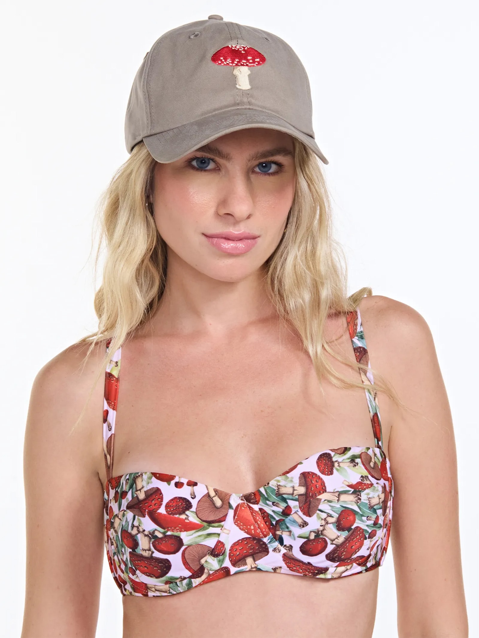 Boné Feminino Cogumelo Verde Triya