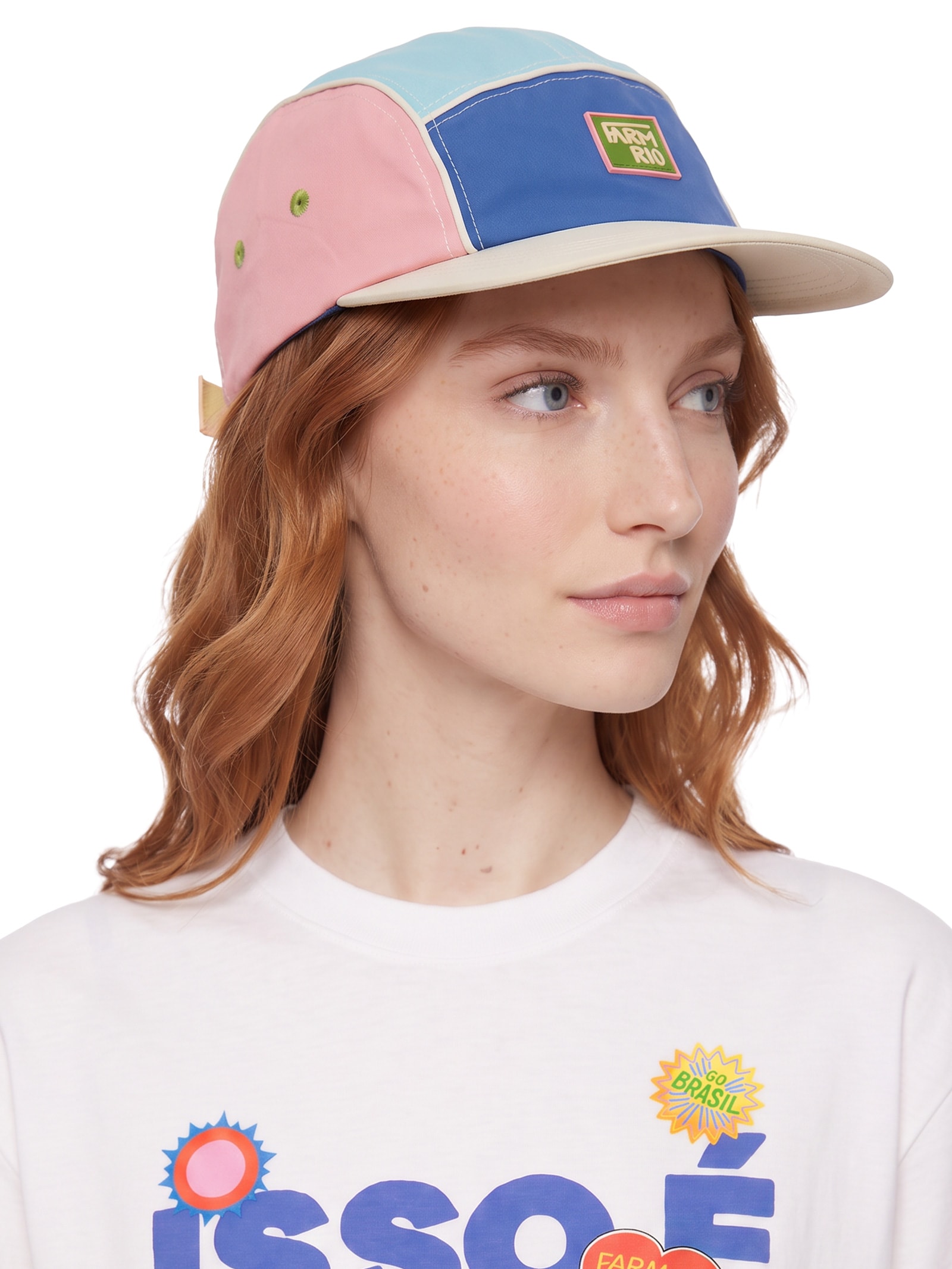 Boné Feminino Coisa Nossa Colorblock Cardume Branco Farm Etc