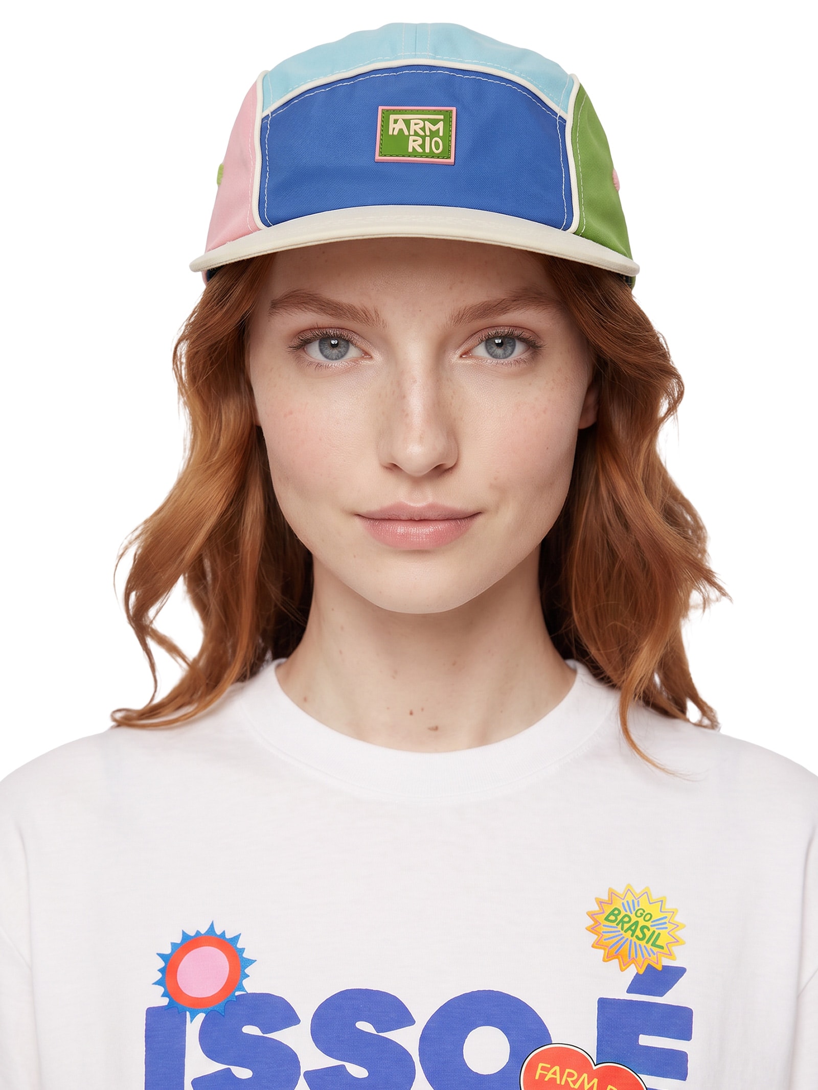 Boné Feminino Coisa Nossa Colorblock Cardume Branco Farm Etc