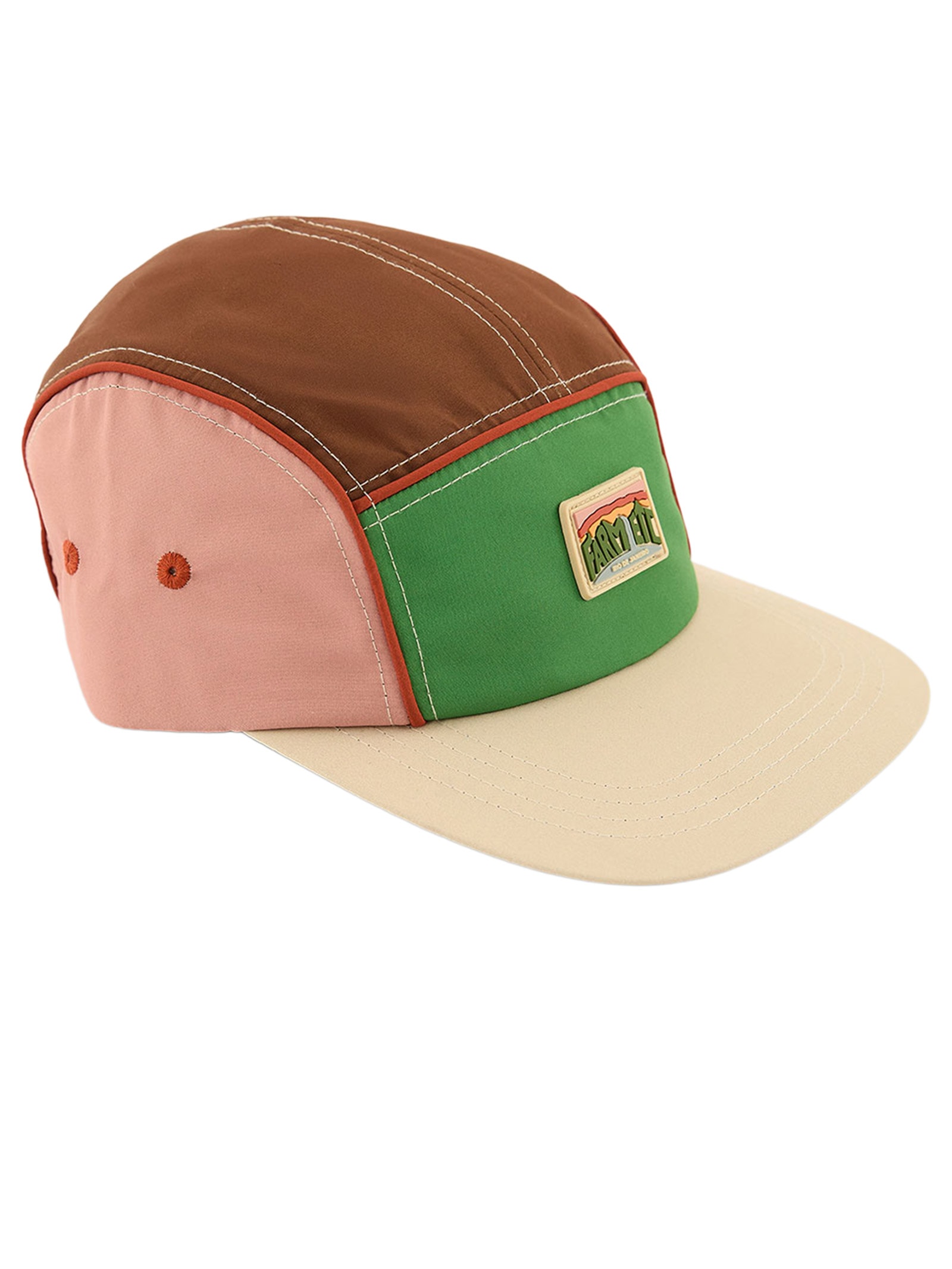 Boné Feminino Coisa Nossa Colorblock Esporte Marrom Farm Etc