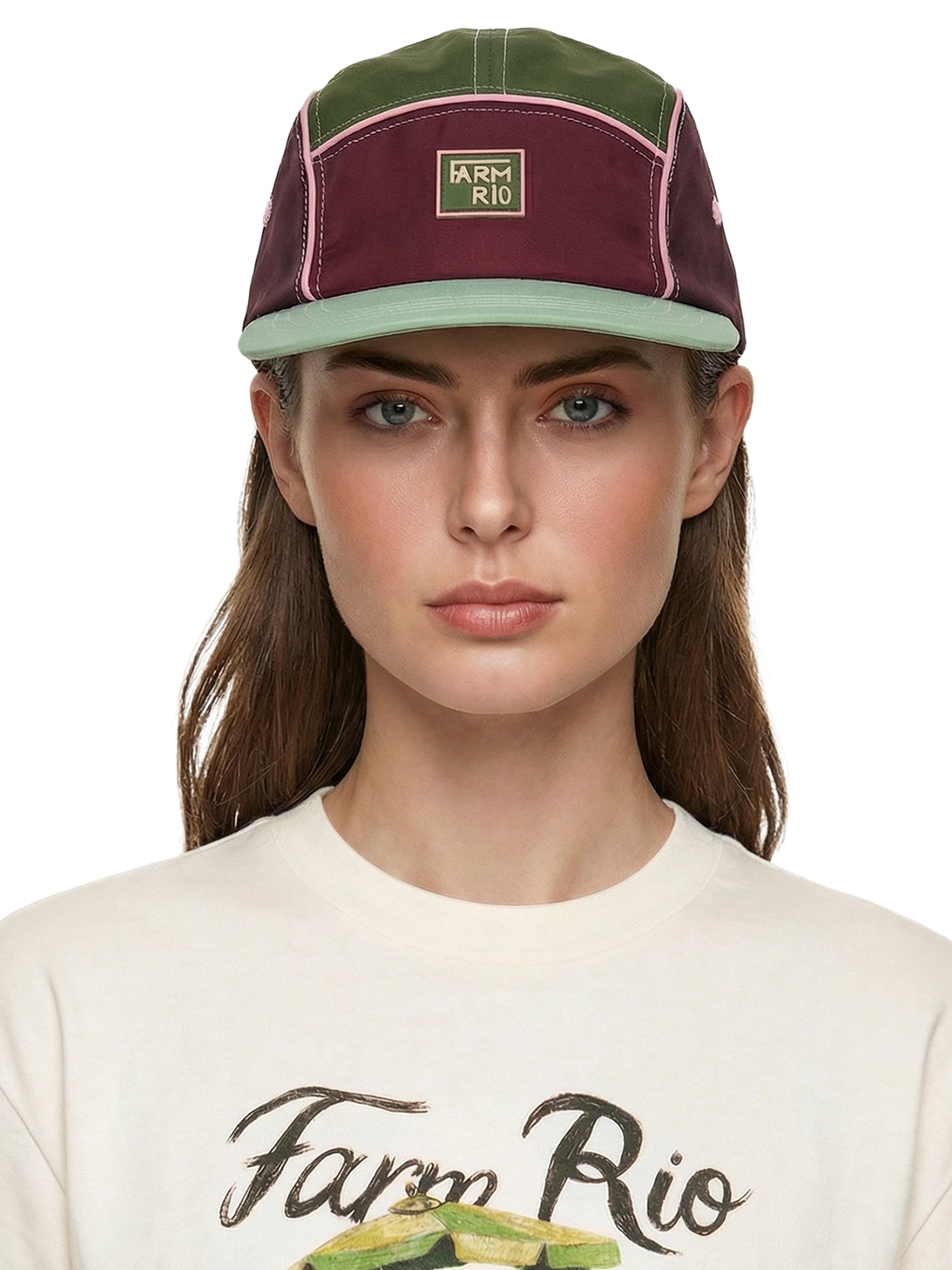 Bonê Feminino Coisa Nossa Colorblocking Camping Verde Farm Etc