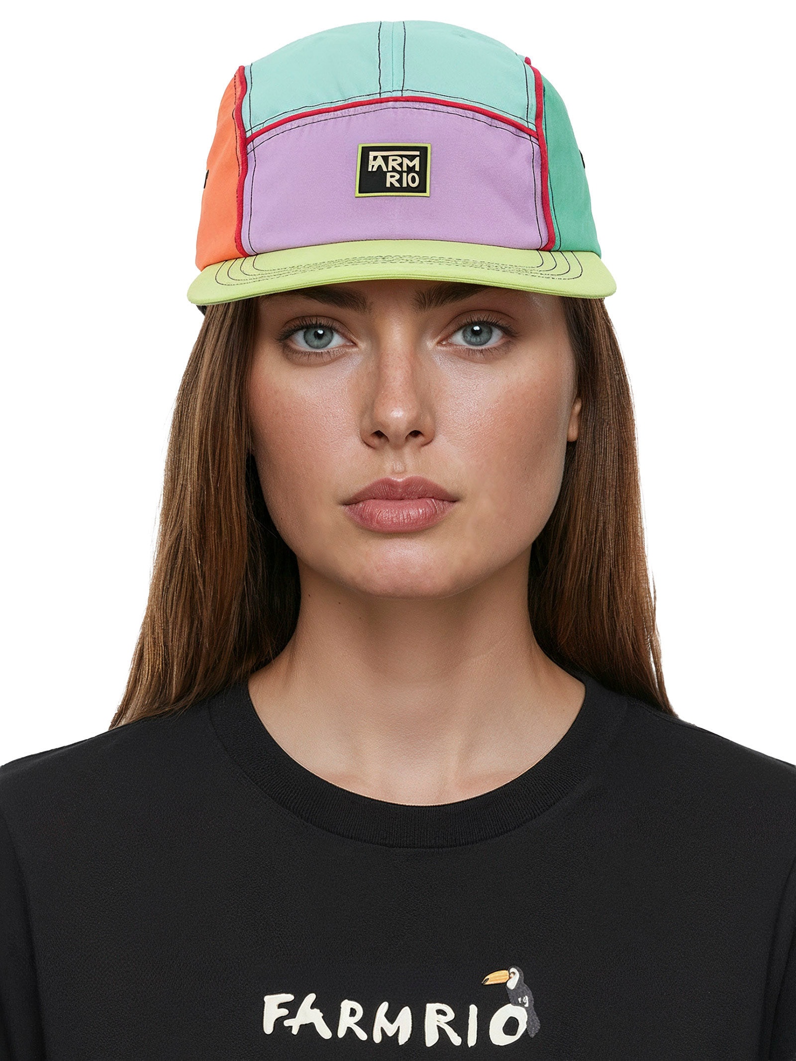 Boné Feminino Coisa Nossa Colorblocking Laranja Farm Etc