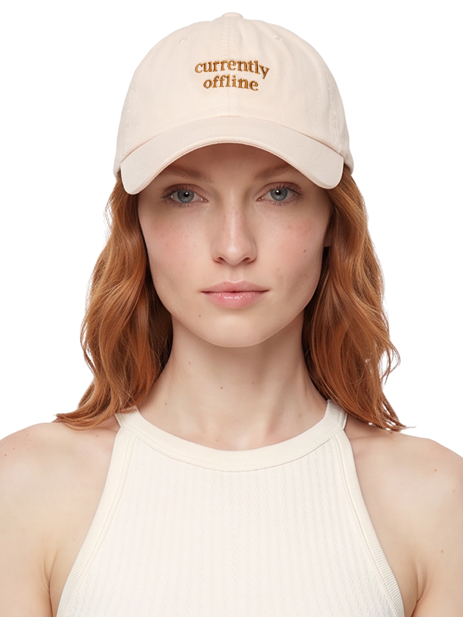 Boné Feminino Currently Offline Bege Market 33