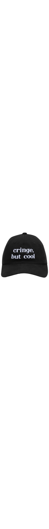 Boné Feminino Dad Hat Cringe, But Cool - Preto