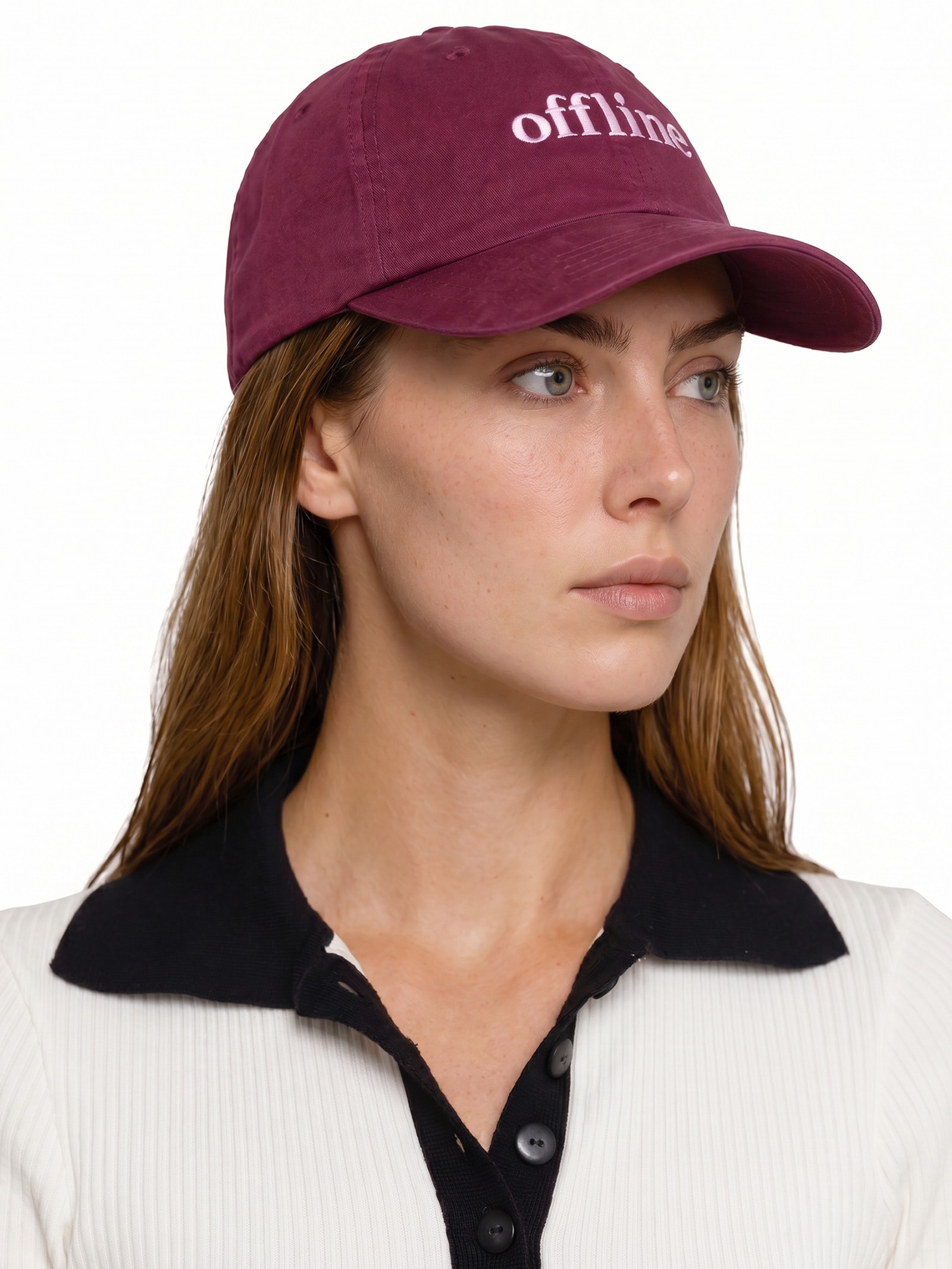 Boné Feminino Dad Hat Offline Vinho Nuó