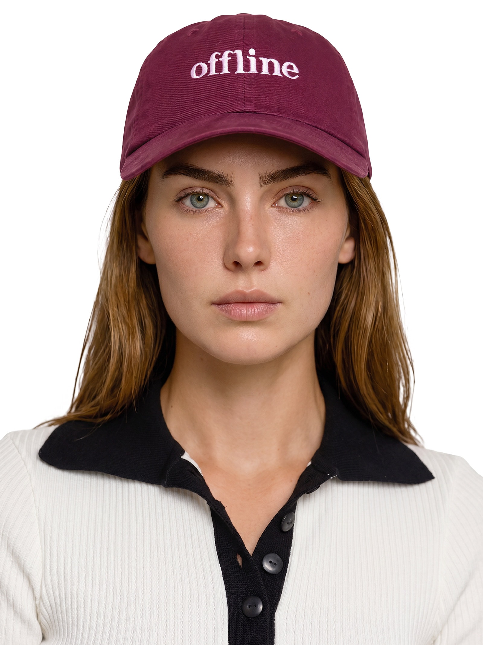 Boné Feminino Dad Hat Offline Vinho Nuó