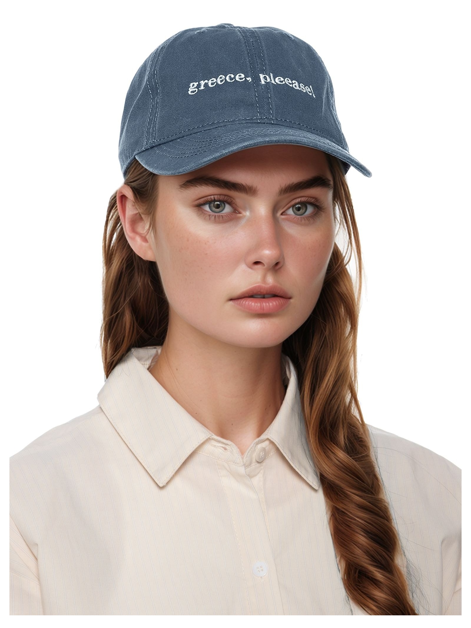 Boné Feminino Estonado Bordado Azul '2Essential