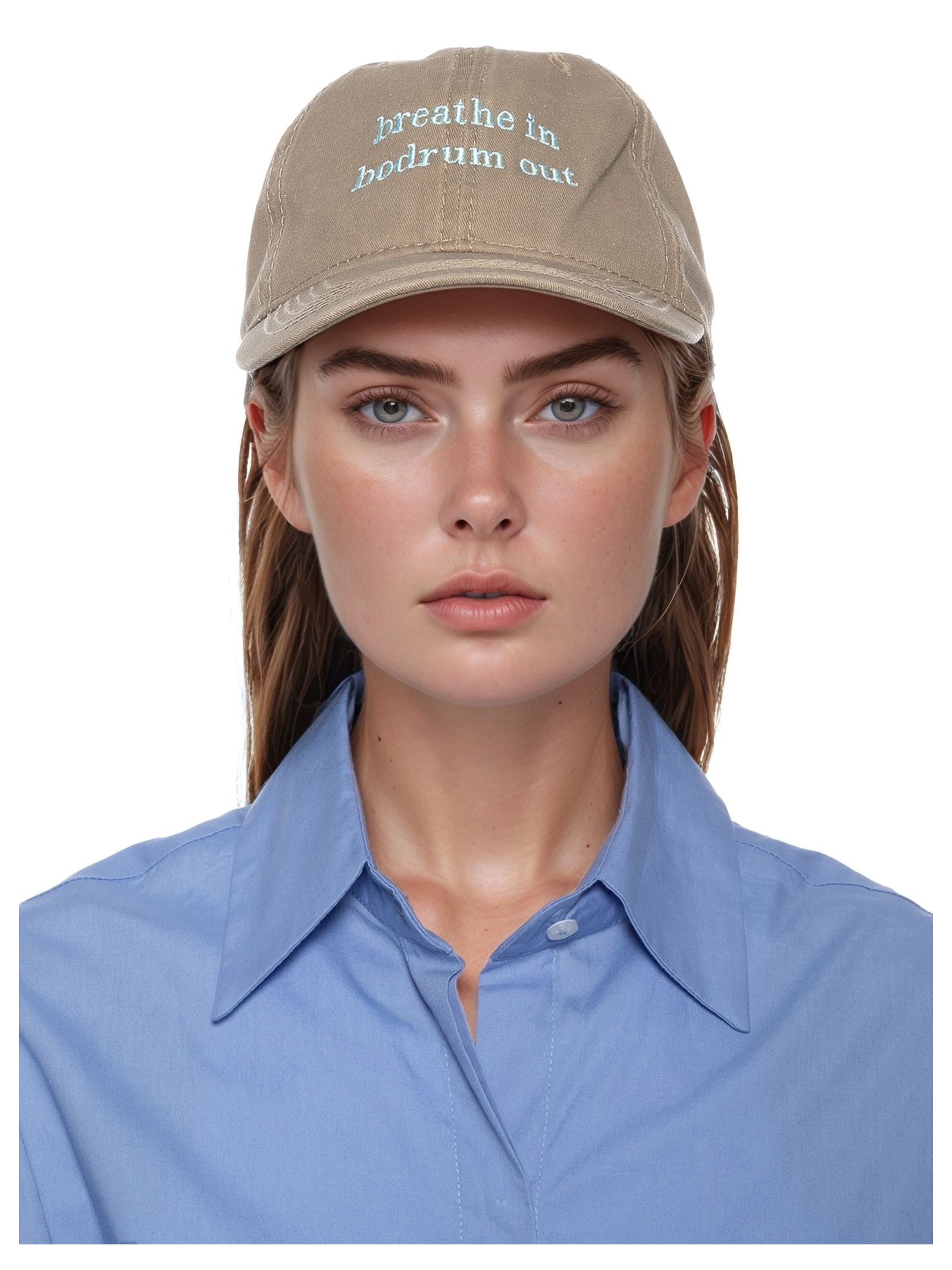 Boné Feminino Estonado Bordado Bege '2Essential
