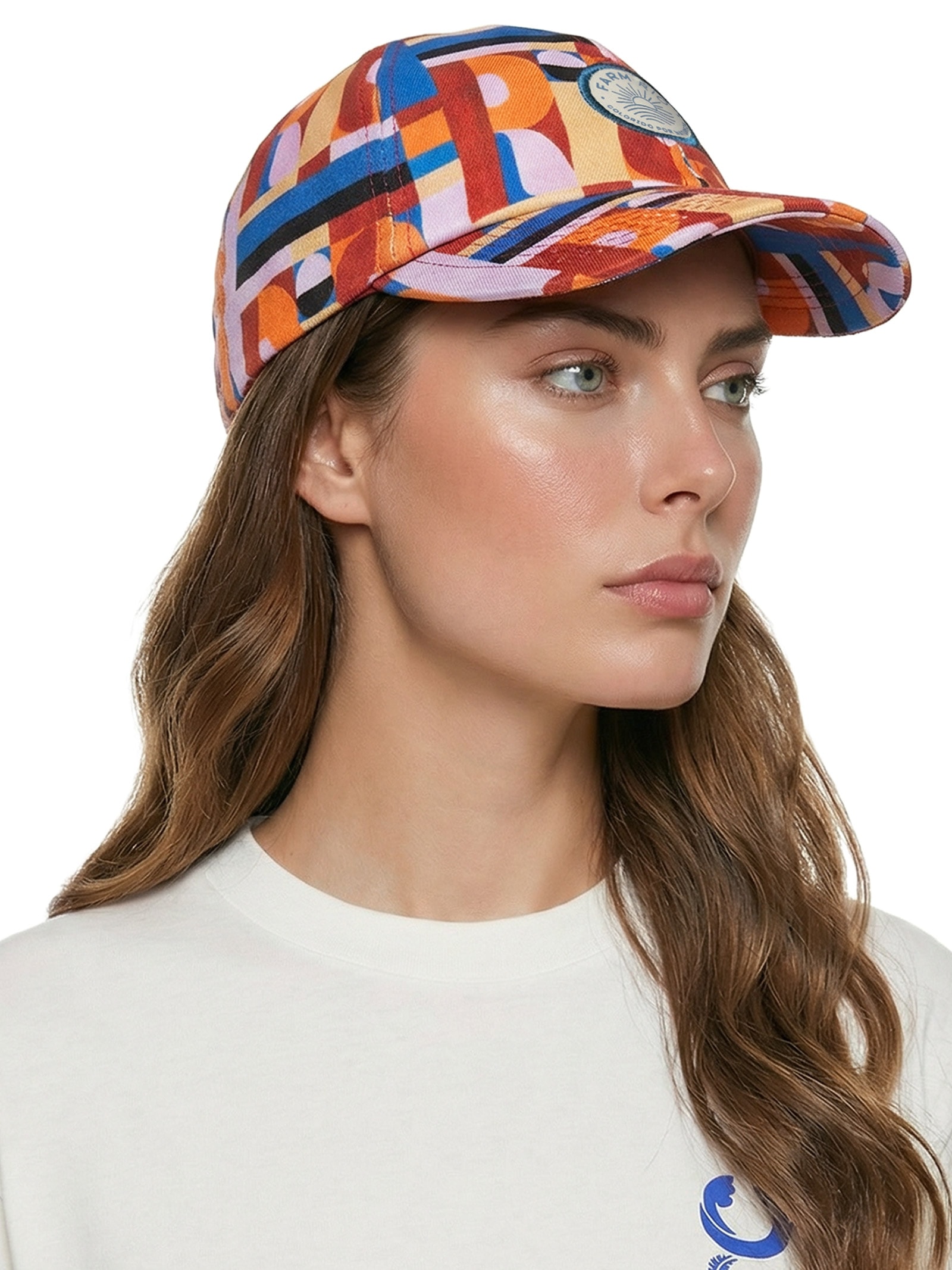 Boné Feminino Rio Gráfico Rosa Farm Praia